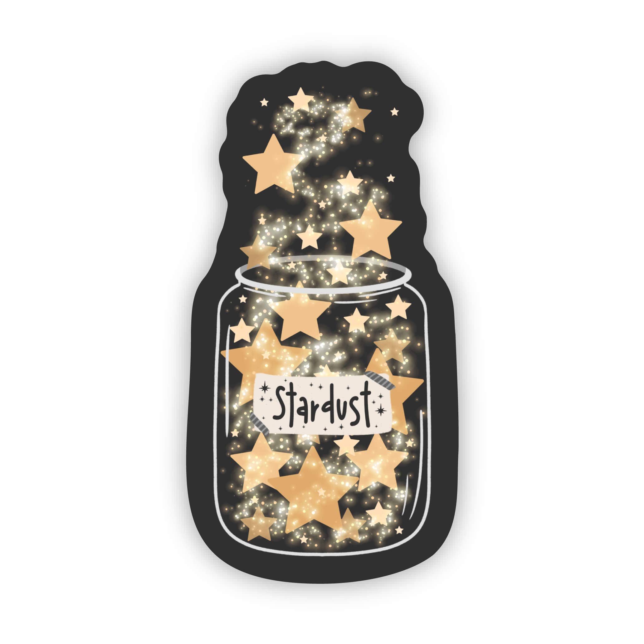 Jar of Stardust Vinyl Sticker - Fantasy Sticker