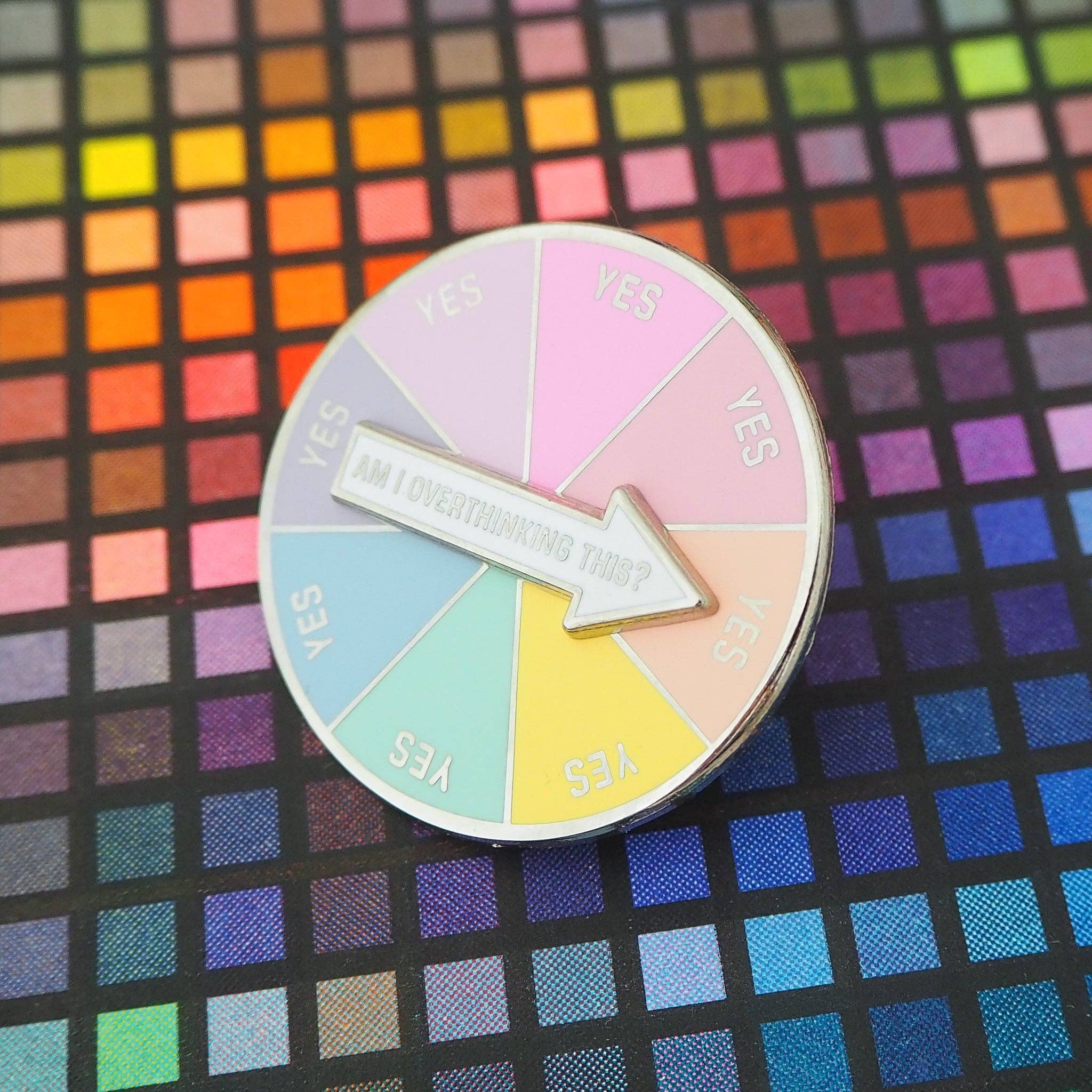 Am I Overthinking This? Spinner - Enamel Pin