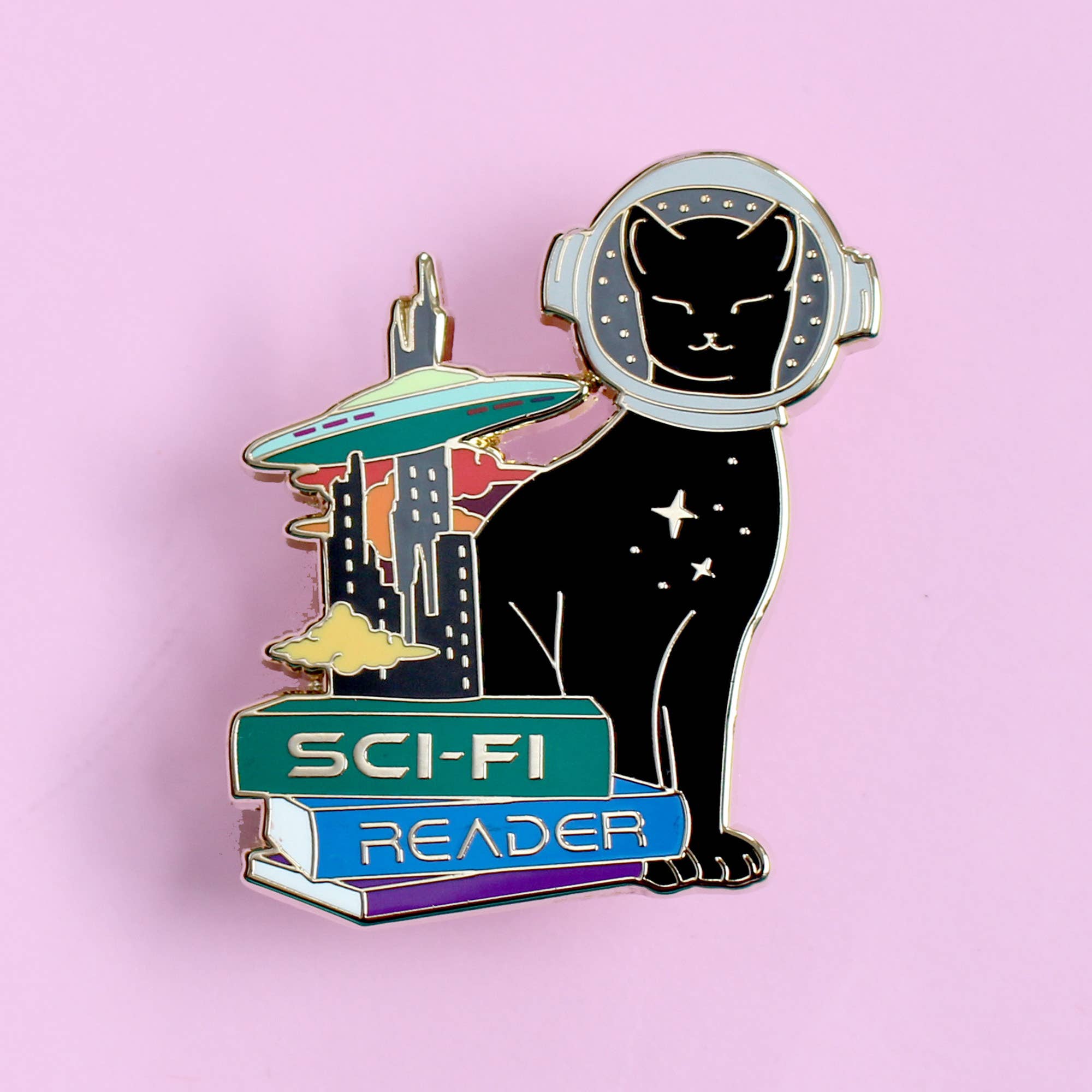 SciFi Cat - Enamel Pin