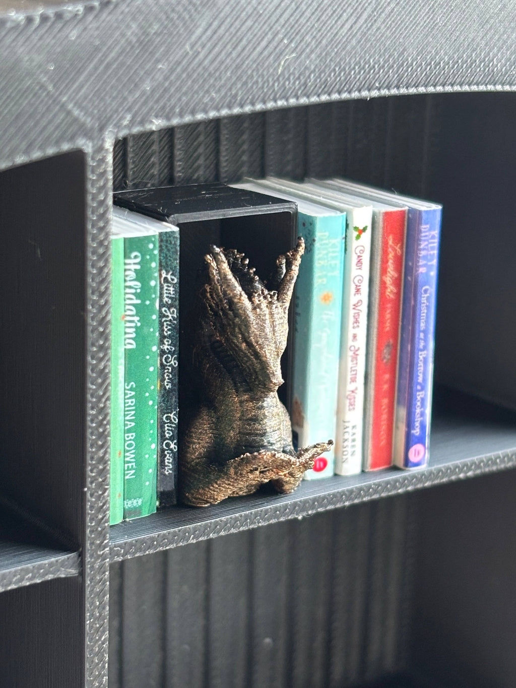 Reading Dragon Miniature Book Nook To Miniature Bookshelf