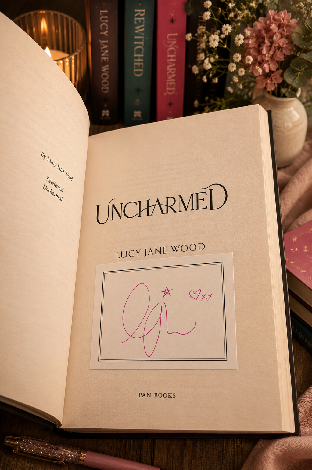 Uncharmed by Lucy Jane Wood (Signed Bookplate)