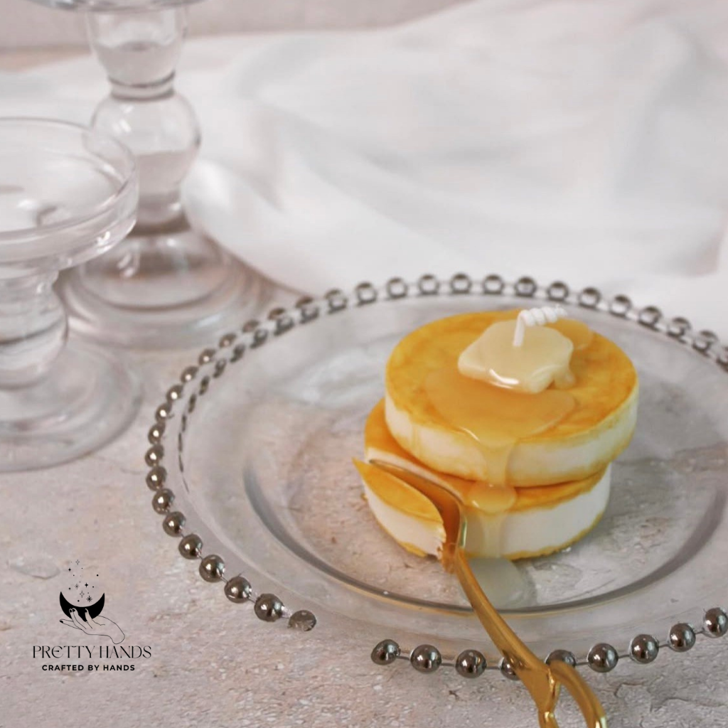 A Set Of Handmade Pancake Candles | Handmade Candle