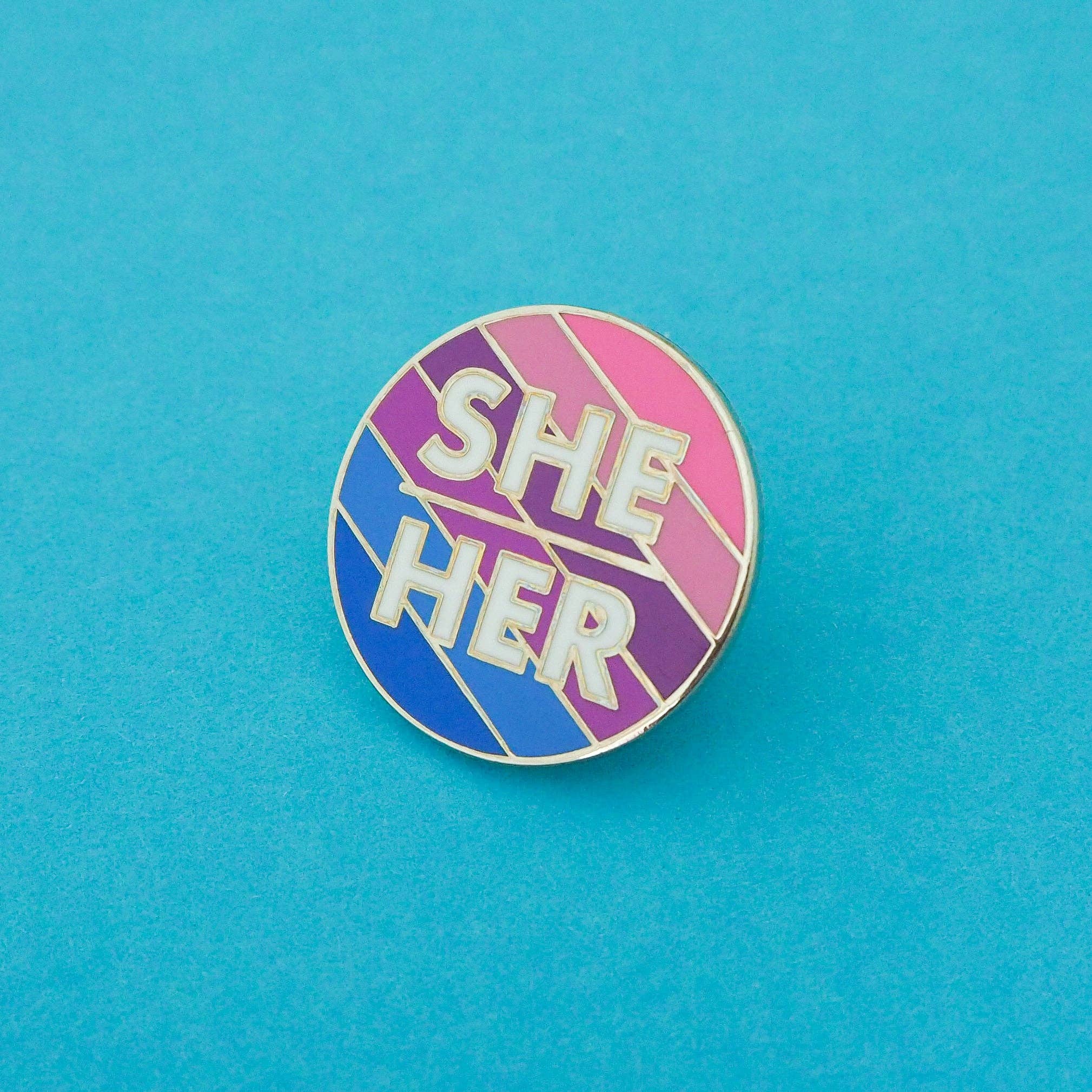 She/Her - Enamel Pronoun Pin