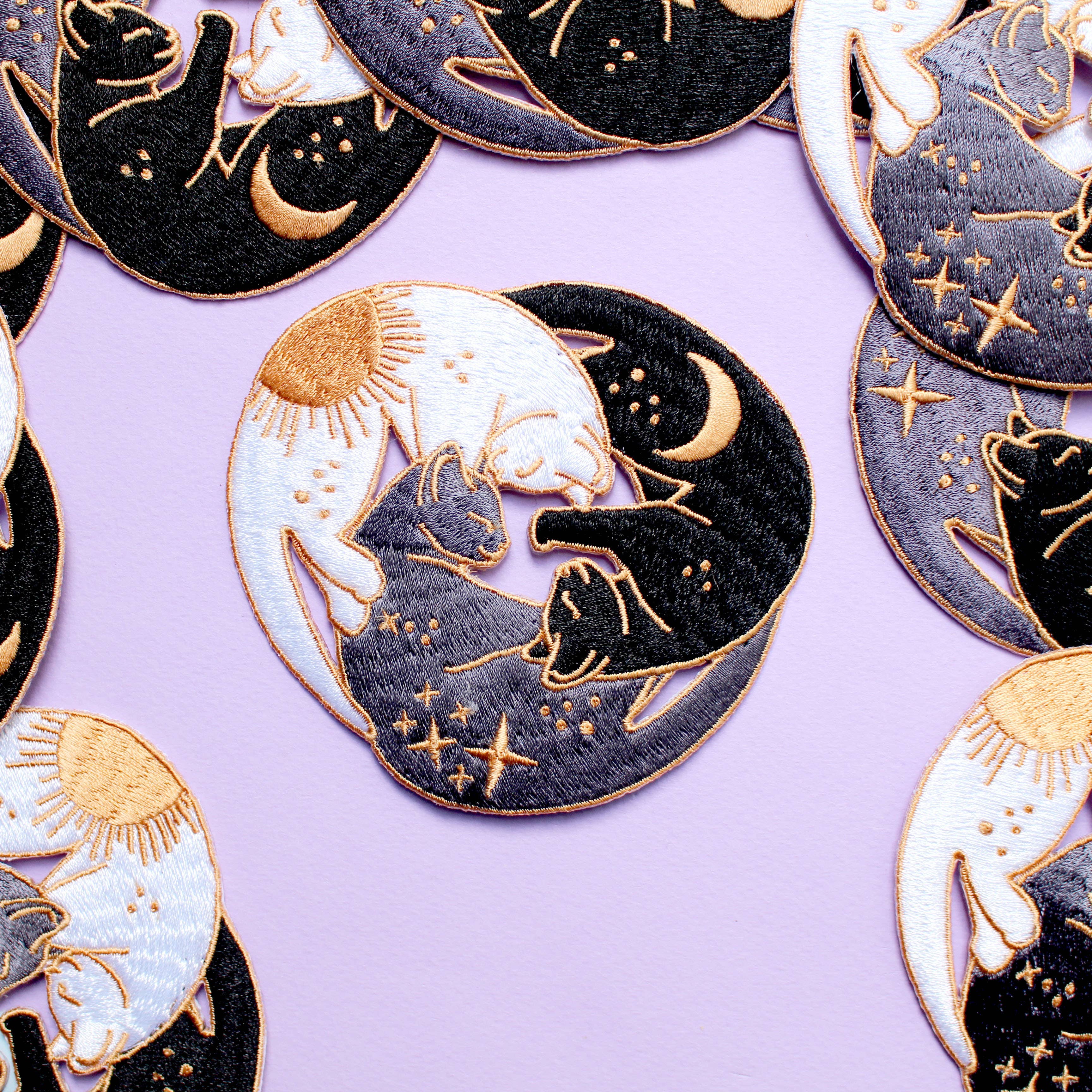 Trio of Cats - Iron-on Patch