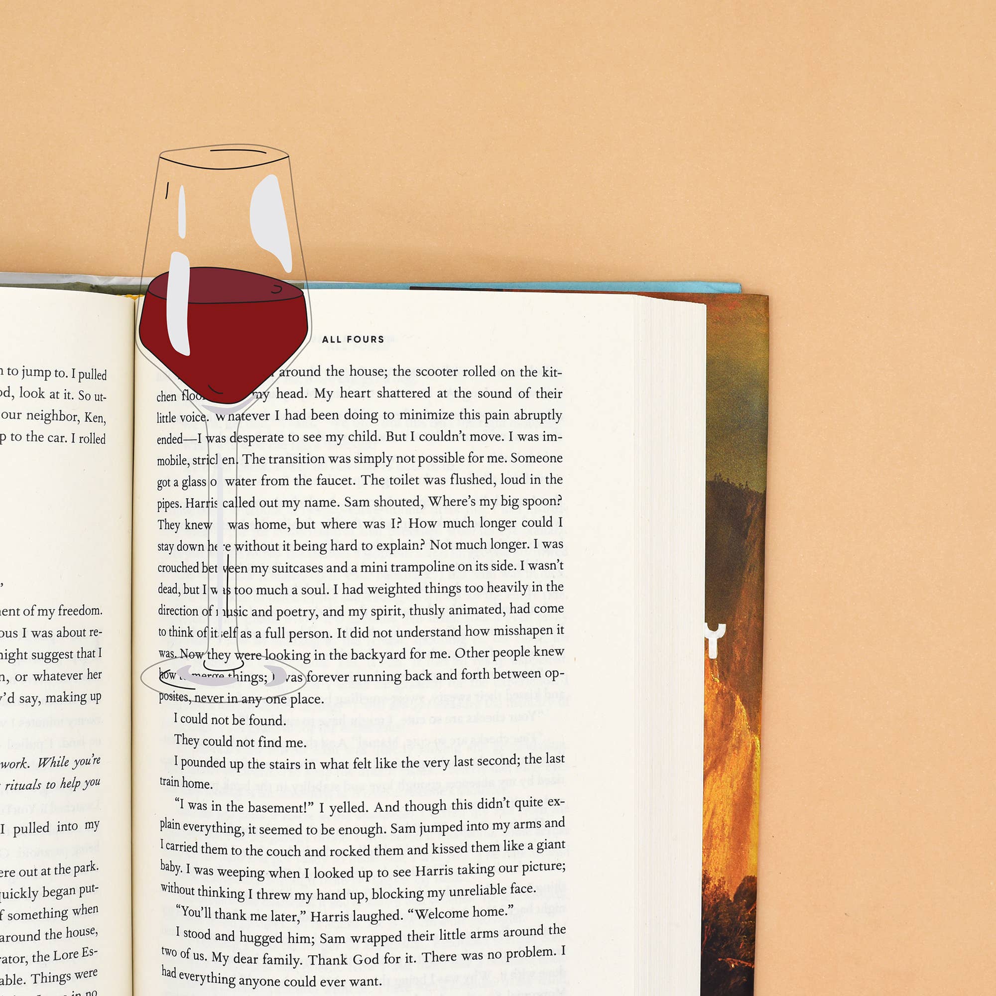 Glass of Wine - Cut Die - Bookmark