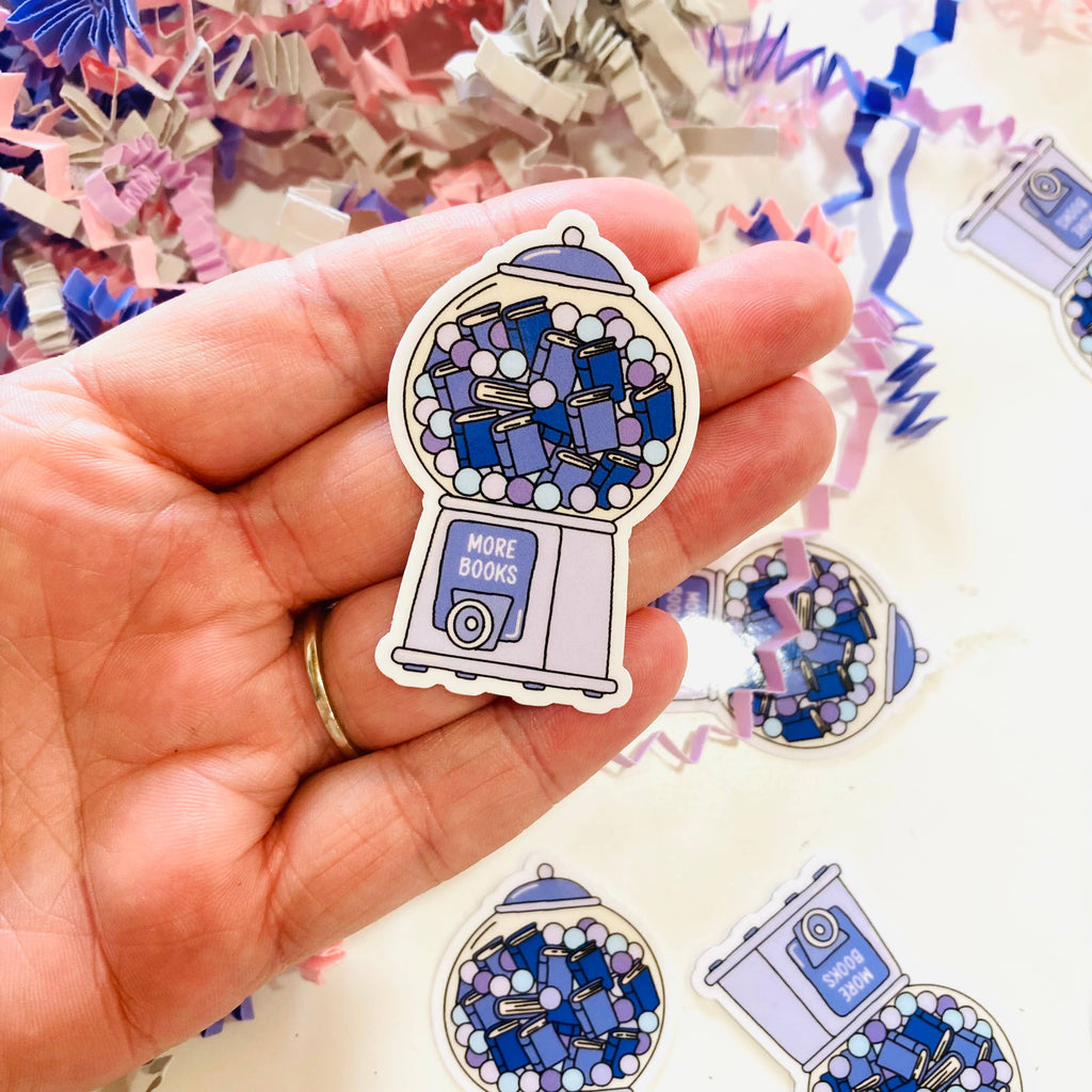 More Books Gumball Machine - Die Cut Sticker