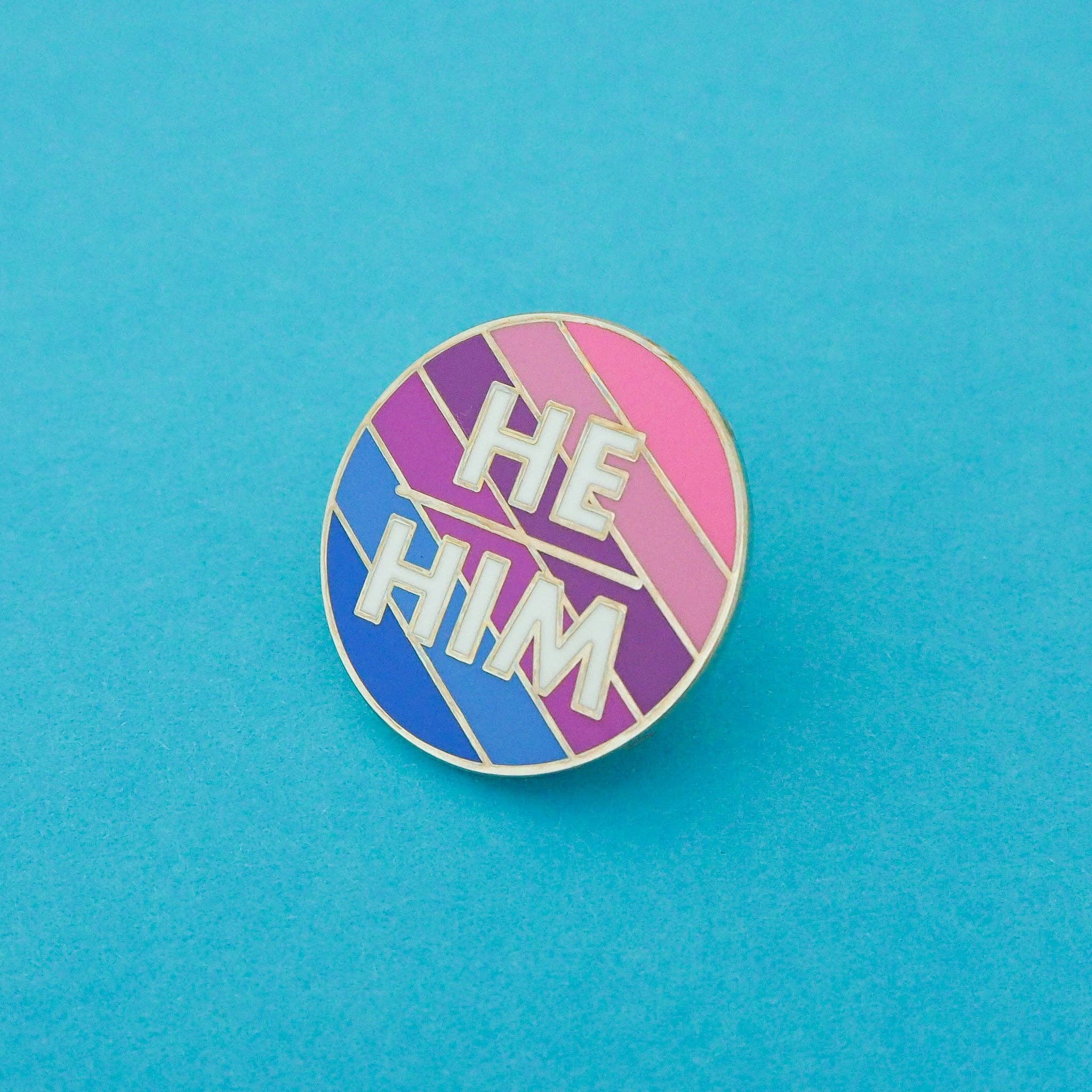 He/Him - Enamel Pronoun Pin