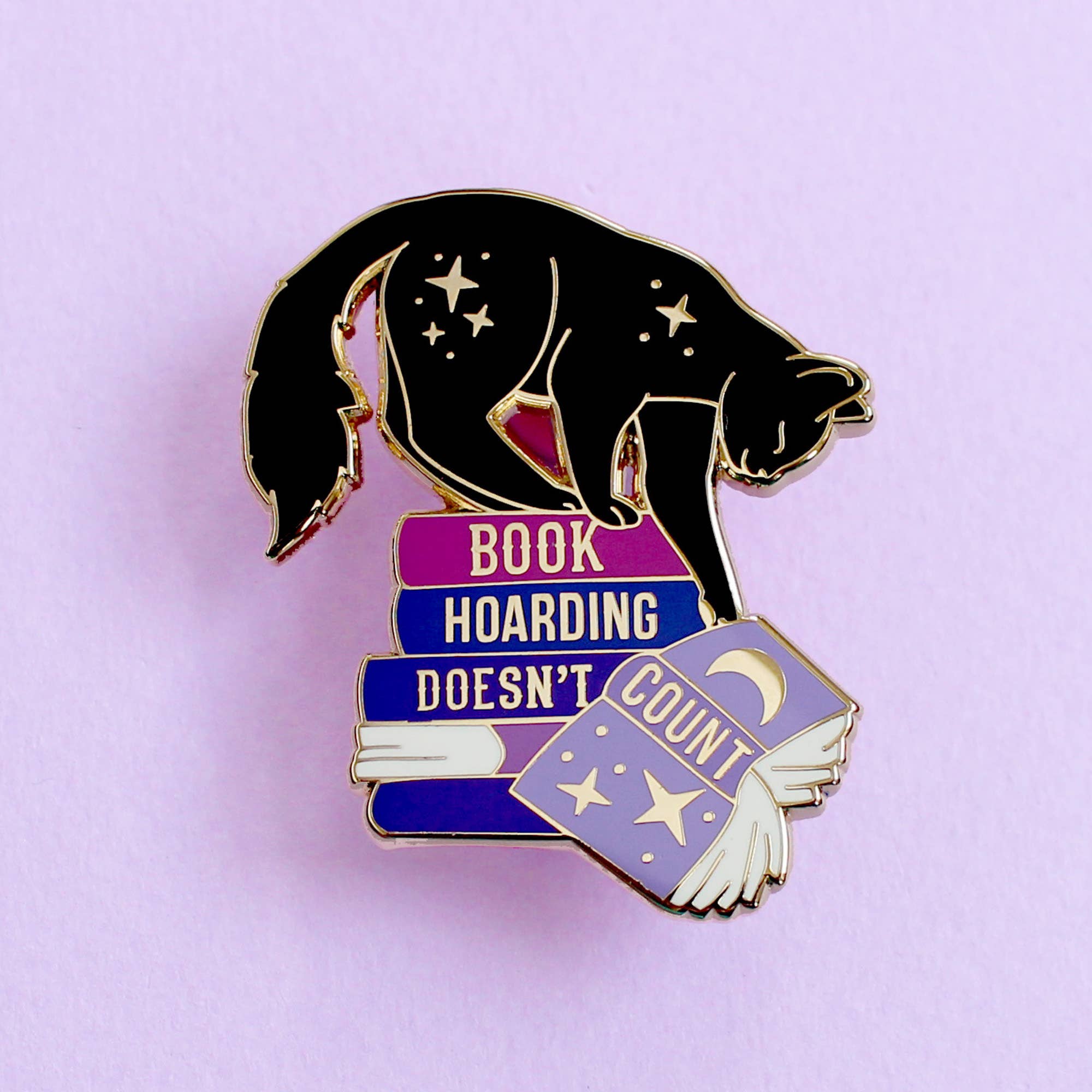 Book Hoarding Doesn’t Count - Enamel Pin