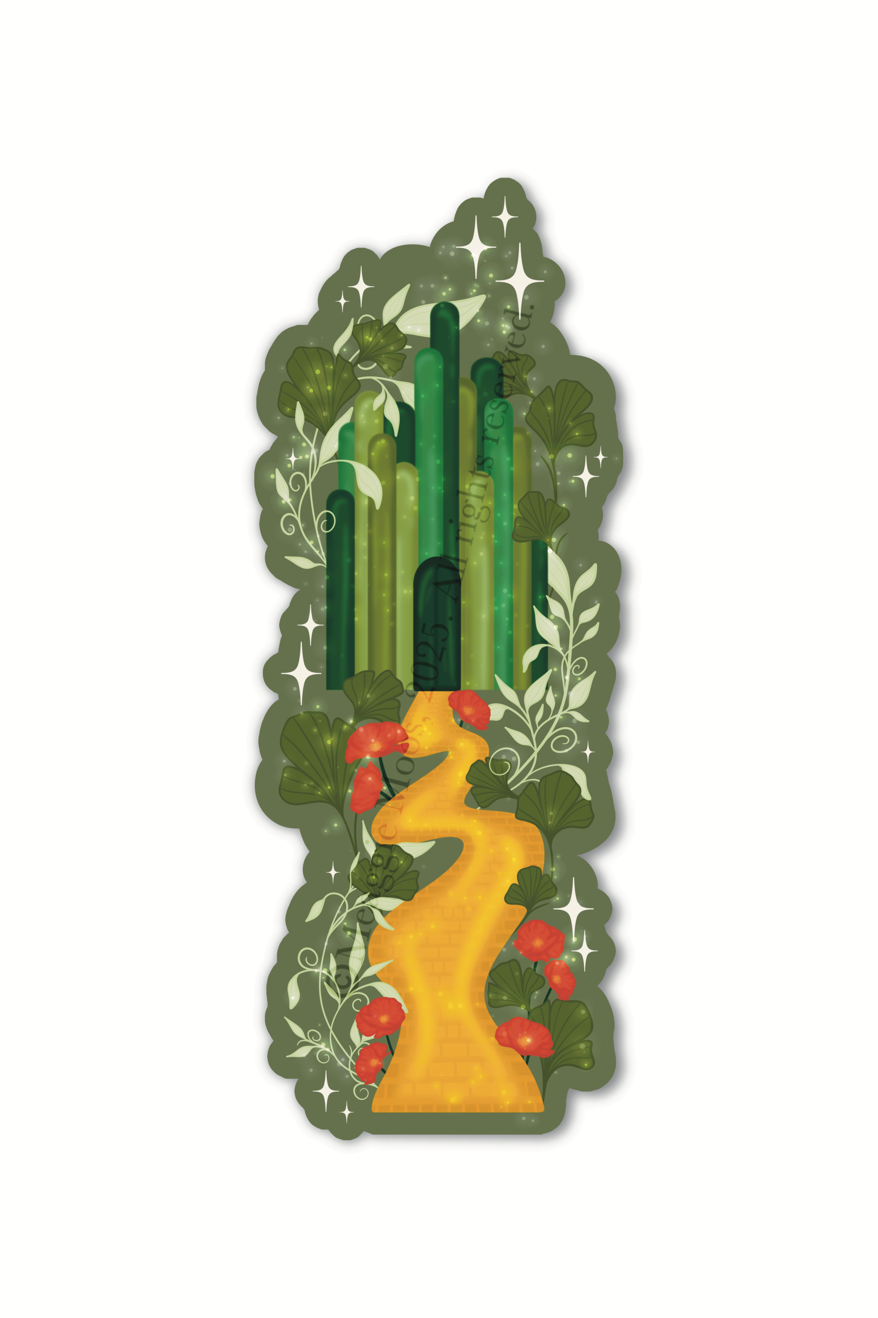 Emerald City Wizard of Oz - Die Cut - Bookmark