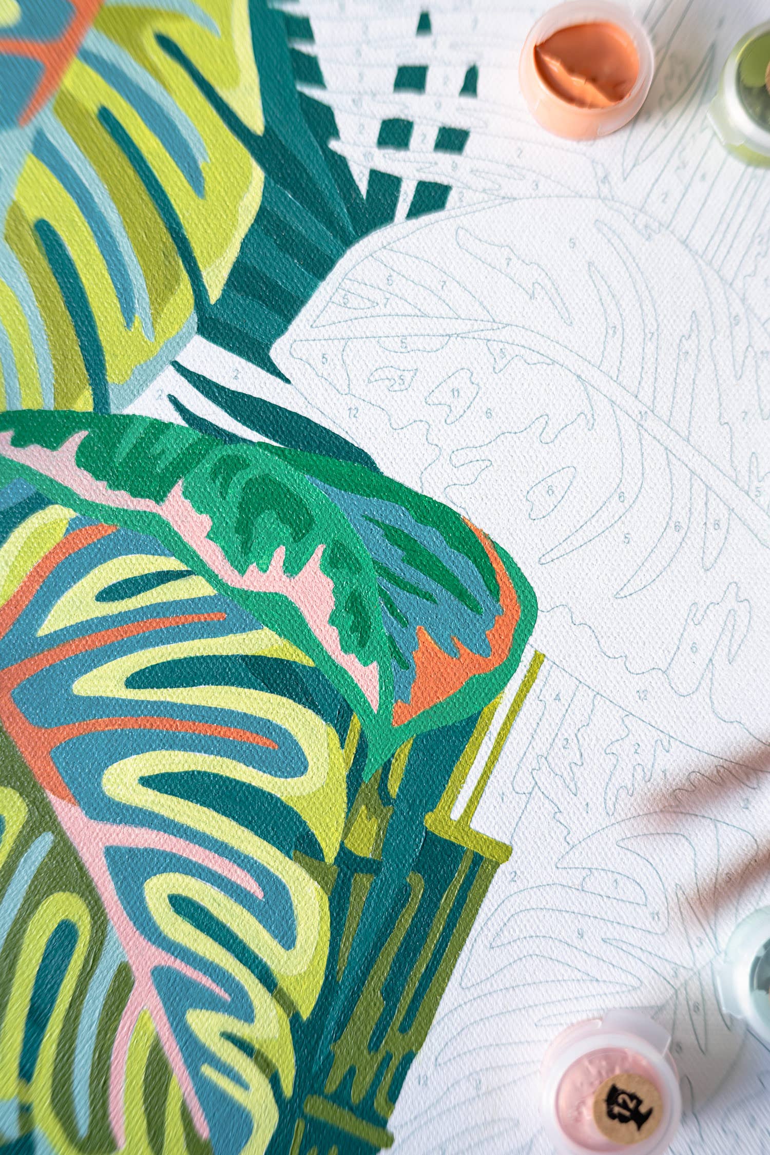 Vintage Verde Paint-by-Number Kit