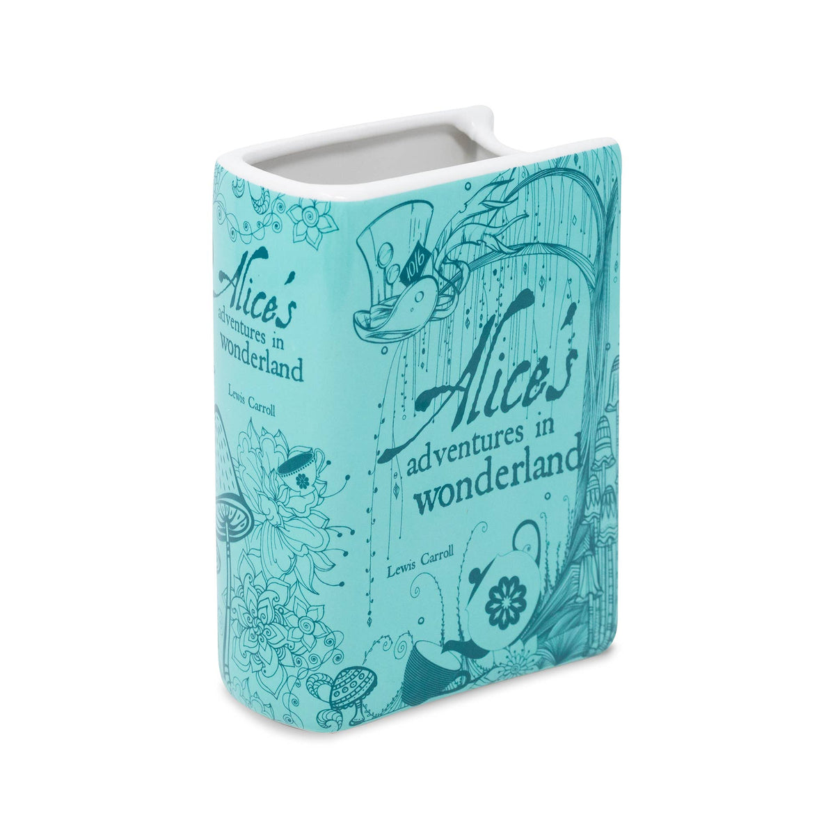 Small Book Vase, Alice in Wonderland - Blue (Case Pack)