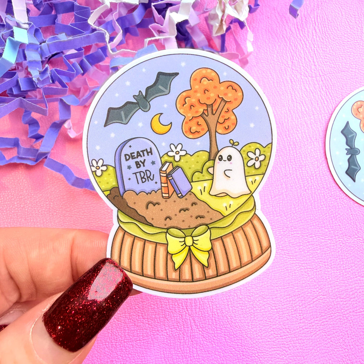 Death By TBR Autumn Ghost Water Resistant Vinyl Sticker