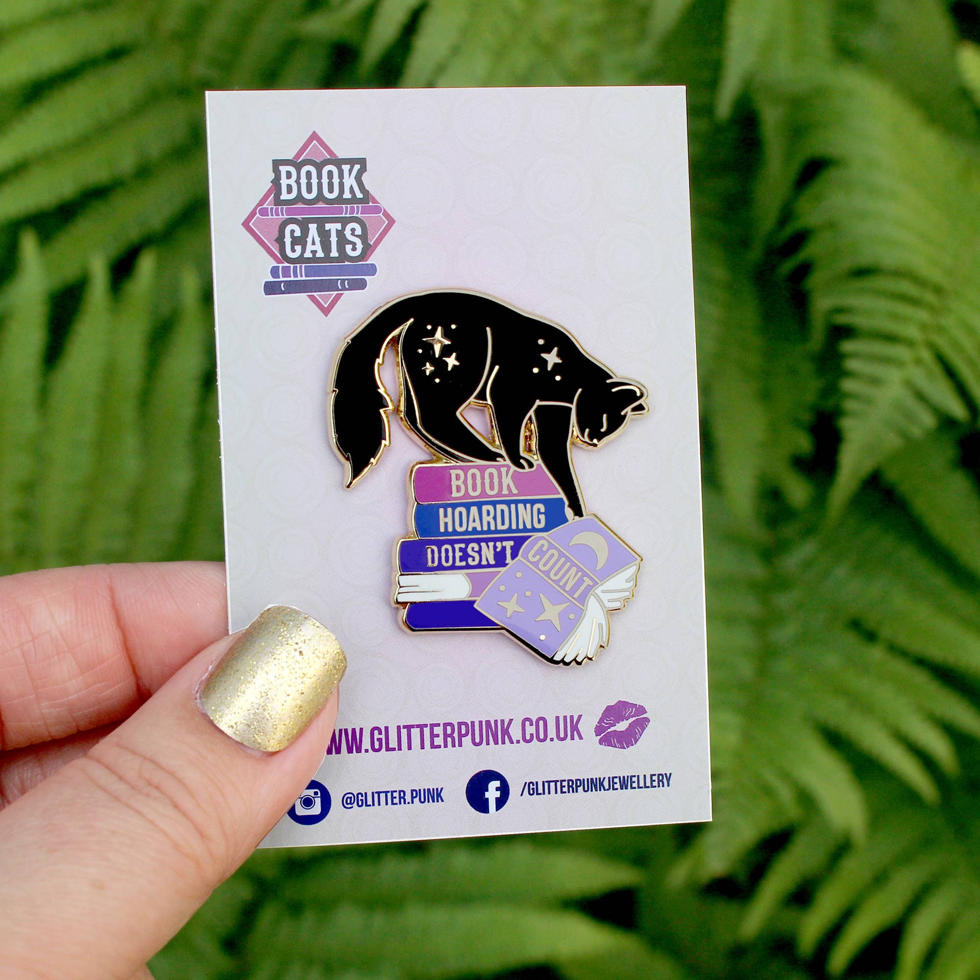 Book Hoarding Doesn’t Count - Enamel Pin