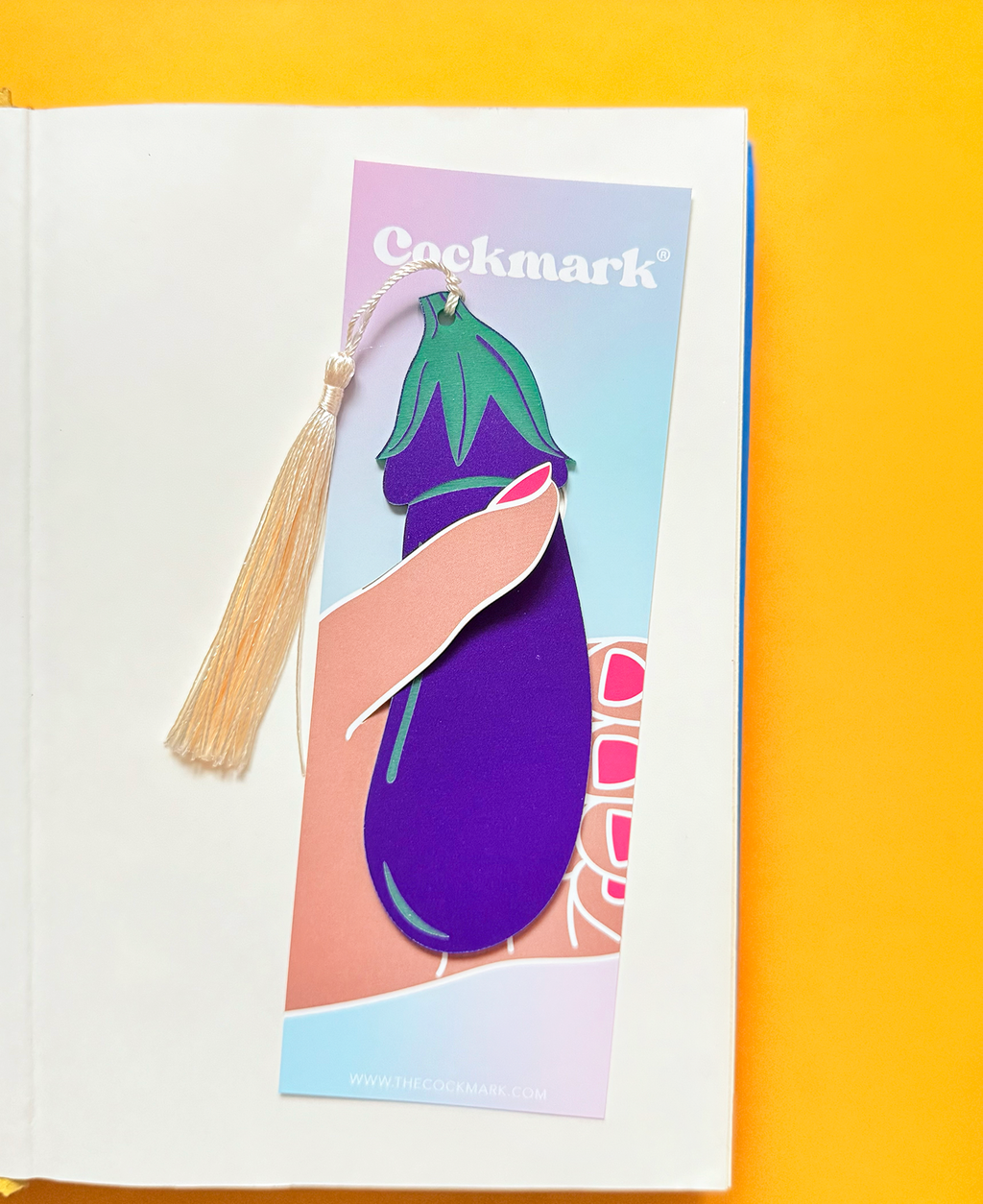 Eggplant Cockmark - Bookmark