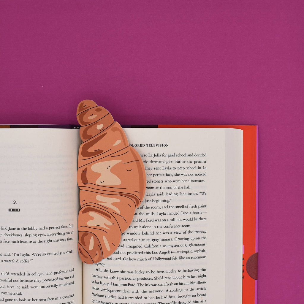 Croissant - Die Cut Bookmark