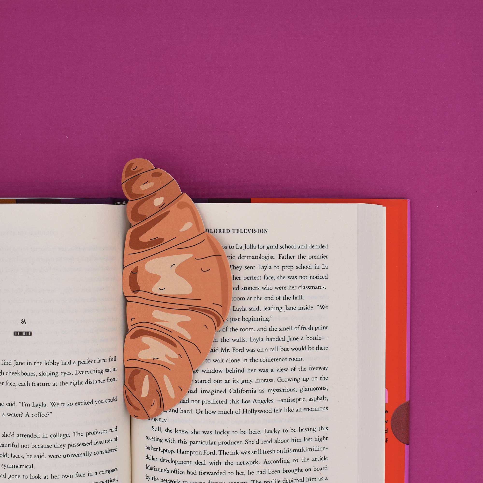 Croissant - Die Cut Bookmark
