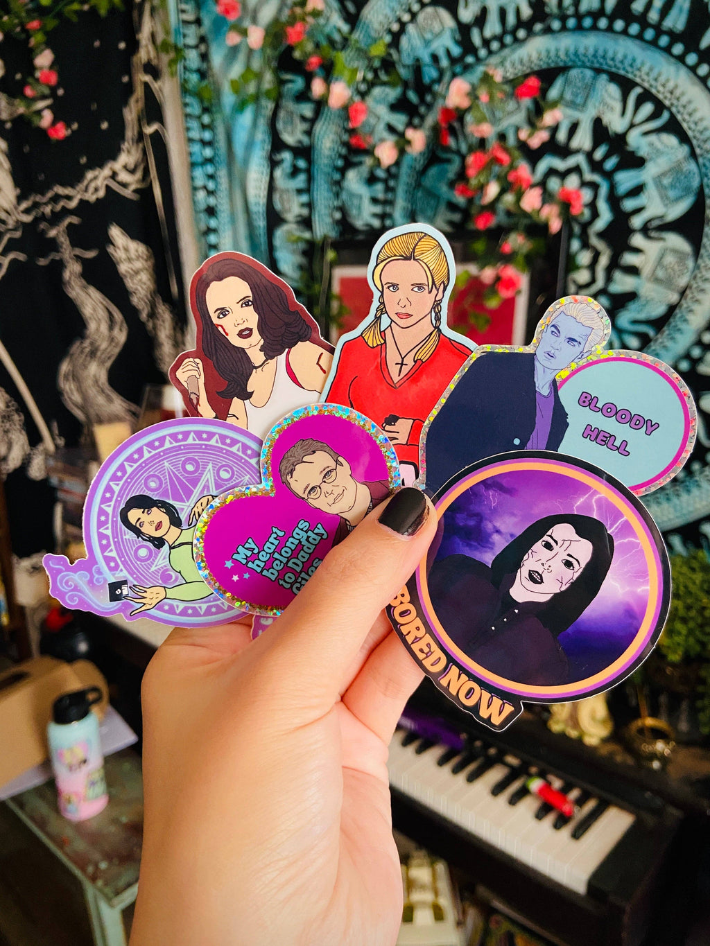 "Bloody Hell" - Spike Water Bottle Sticker