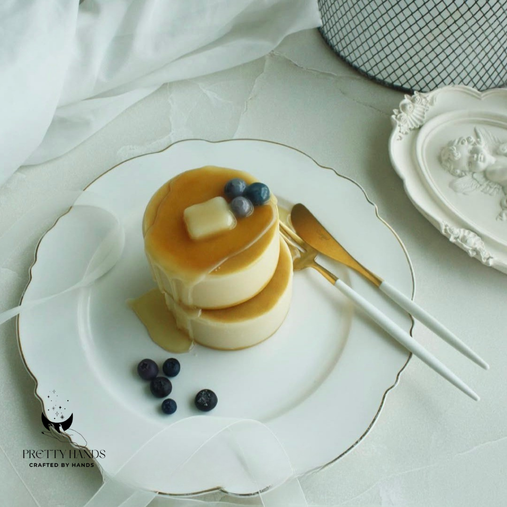 A Set Of Handmade Pancake Candles | Handmade Candle