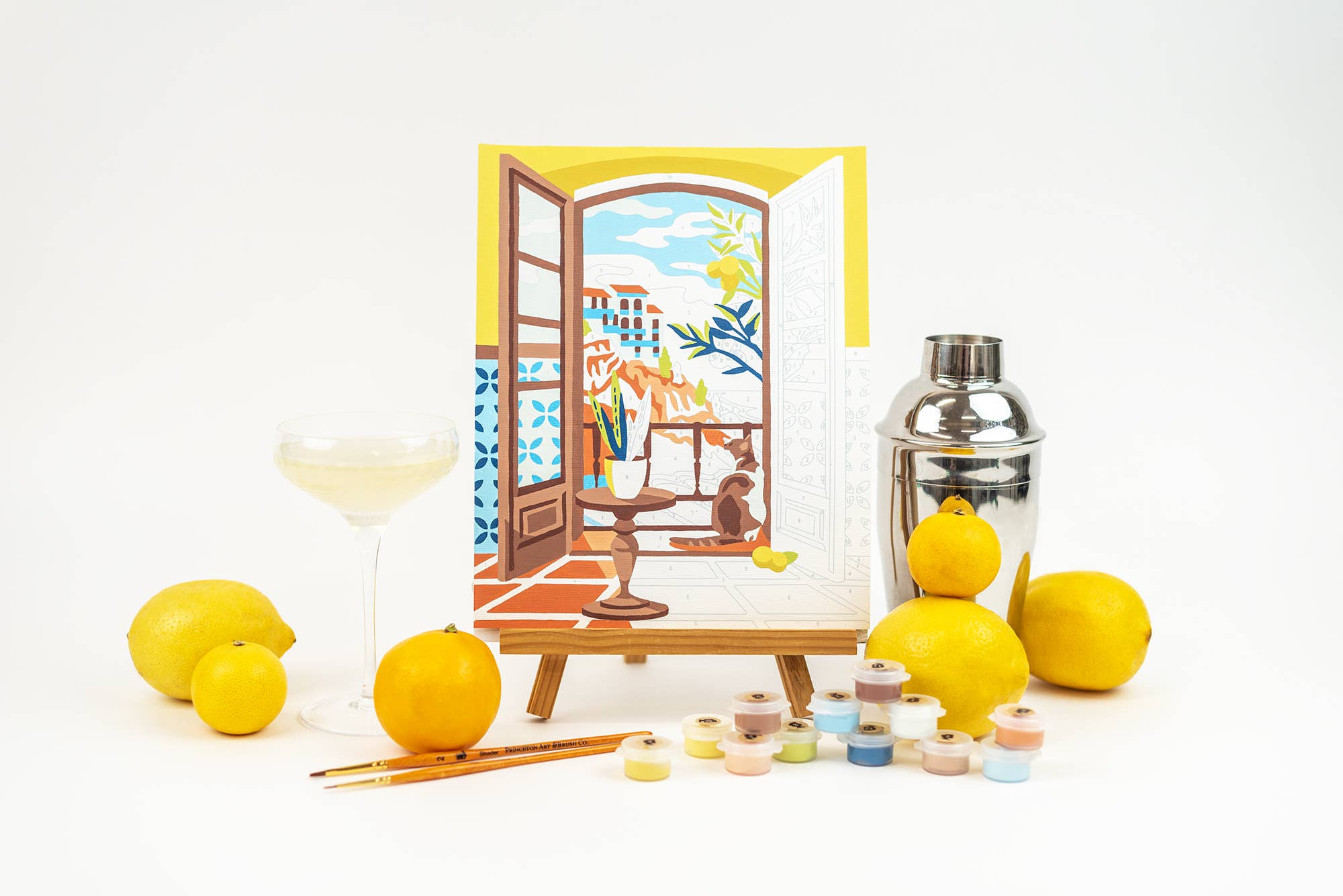 Coastal Catnap Paint-by-Number Kit