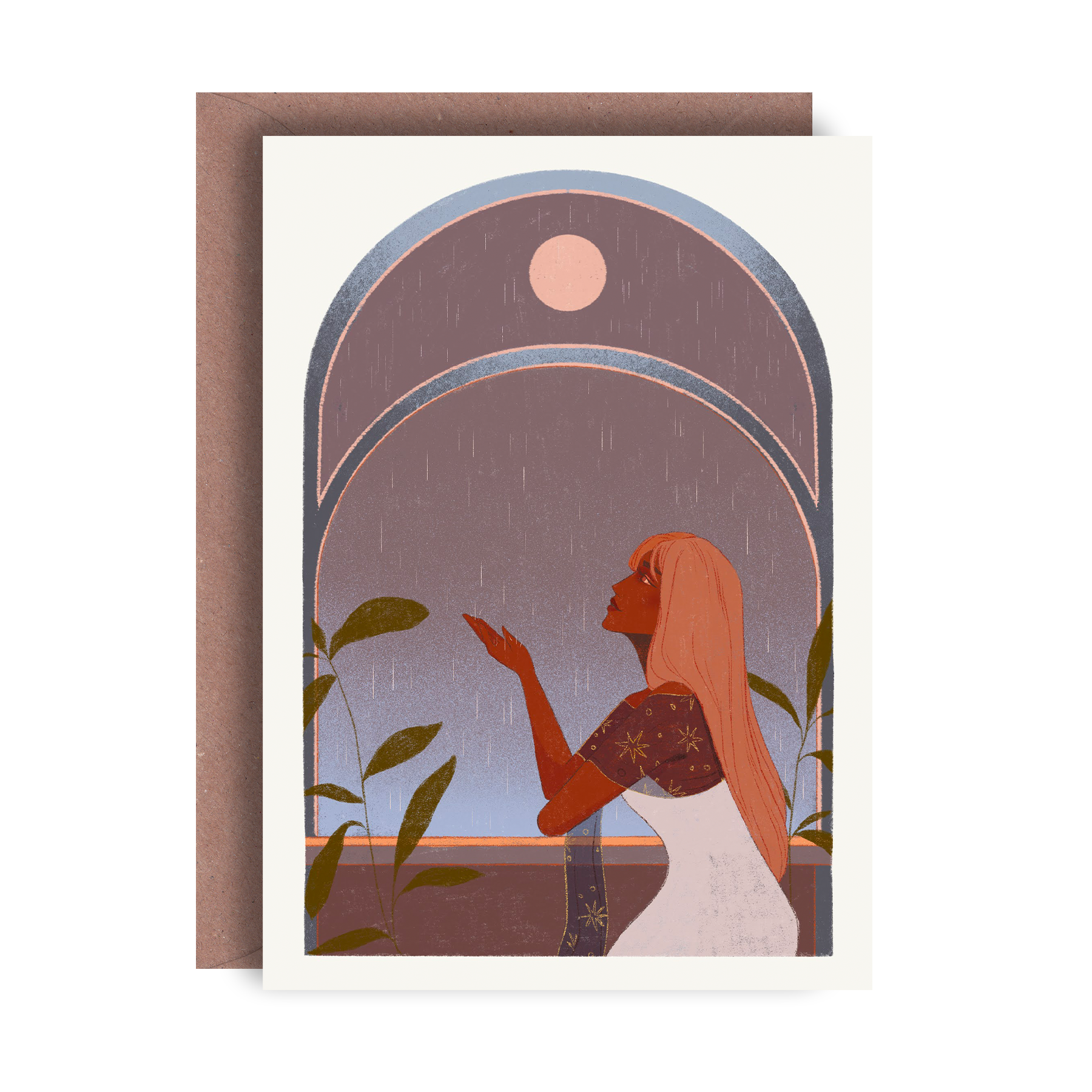 Twilight Rain - Greeting Card