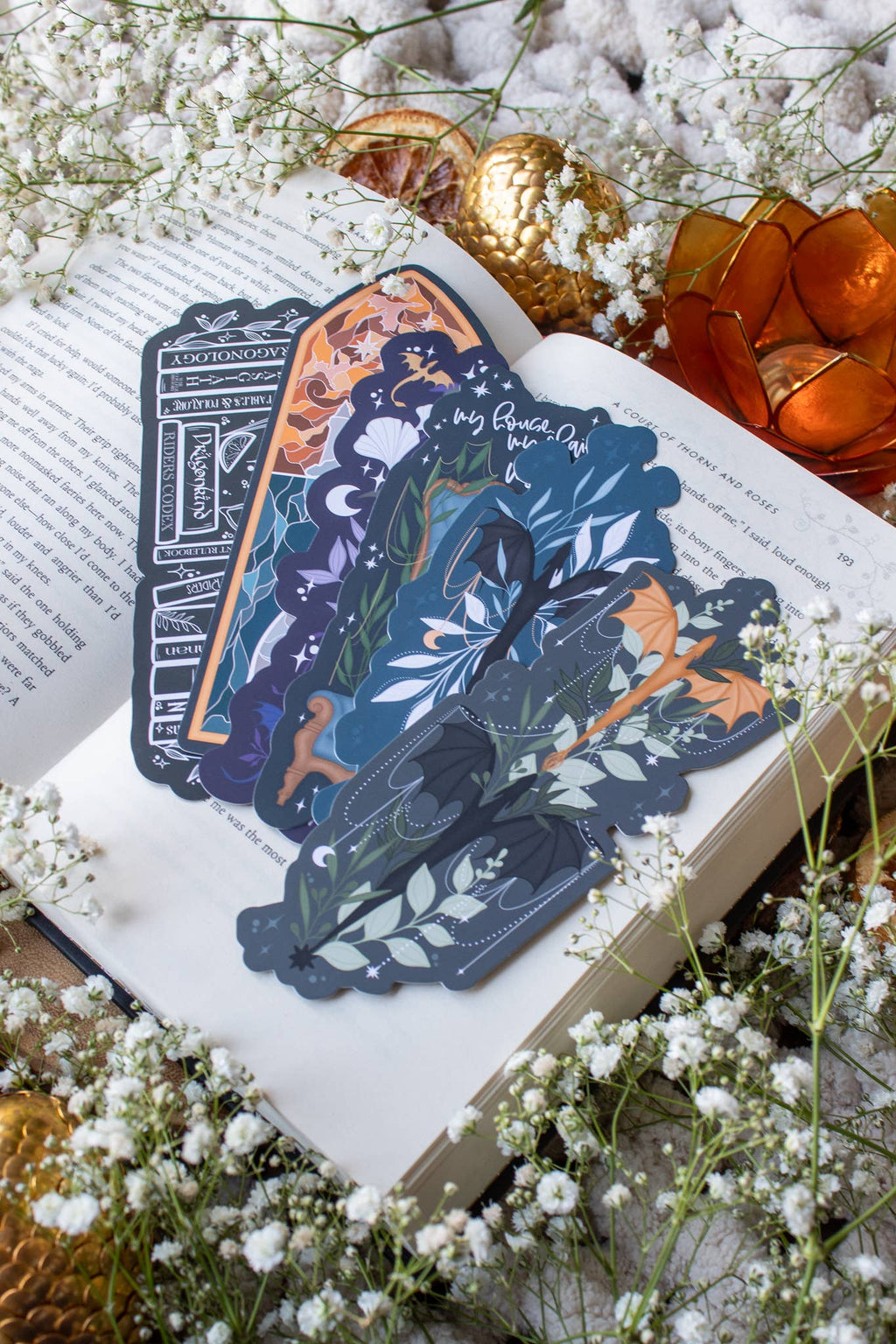 Basgiath Stain Glass Window - Fourth Wing - Bookmark