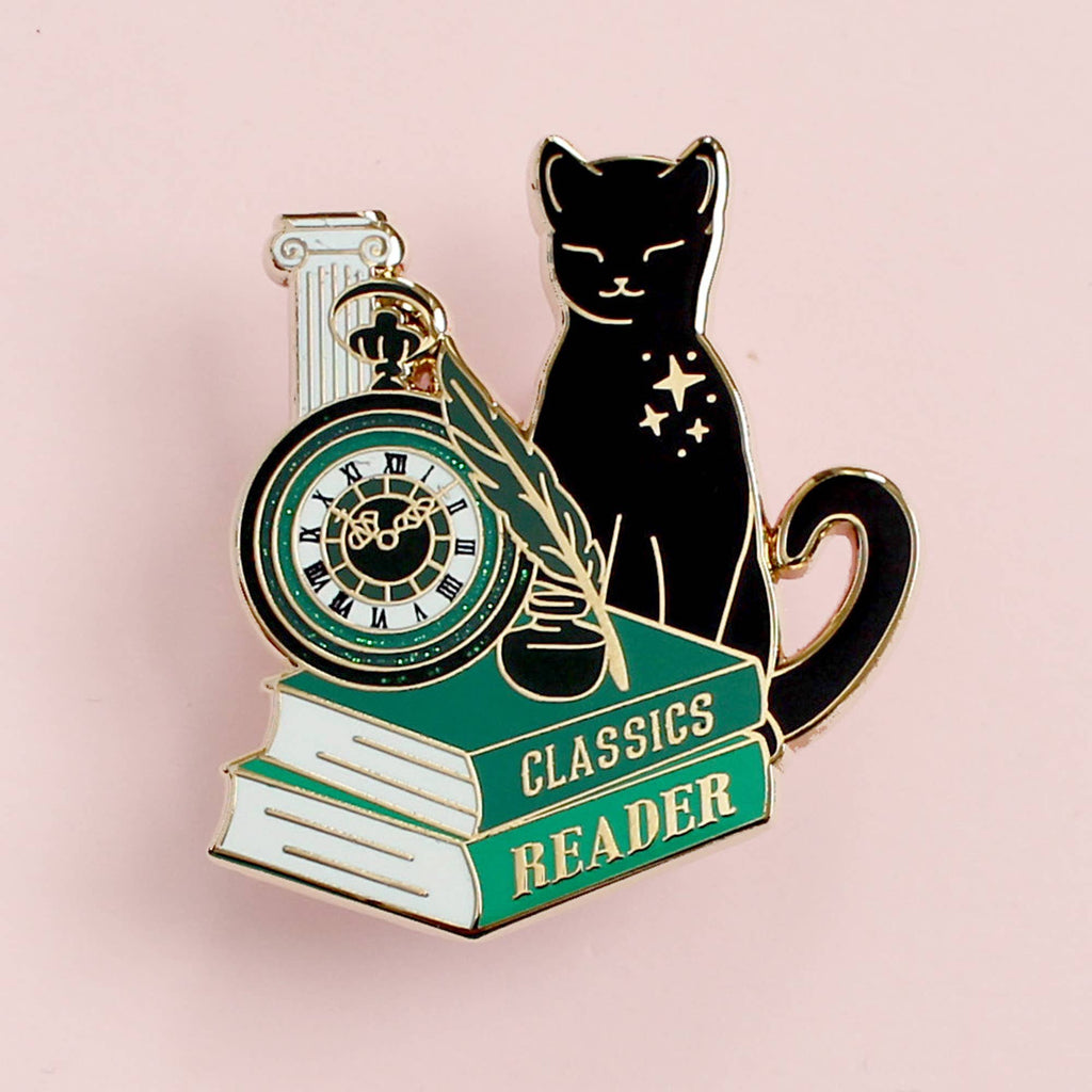 Classics Reader Cat - Enamel Pin