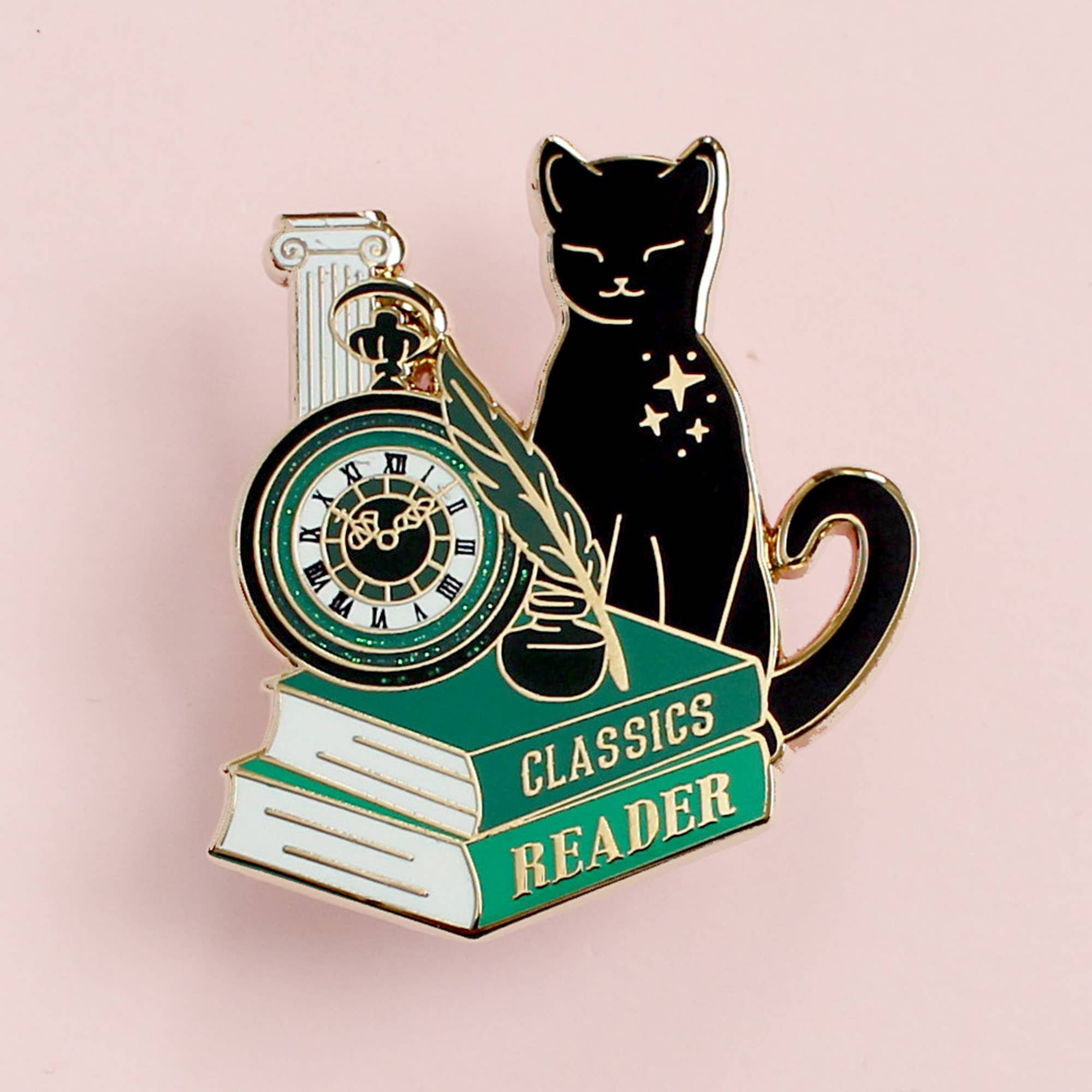 Classics Reader Cat - Enamel Pin