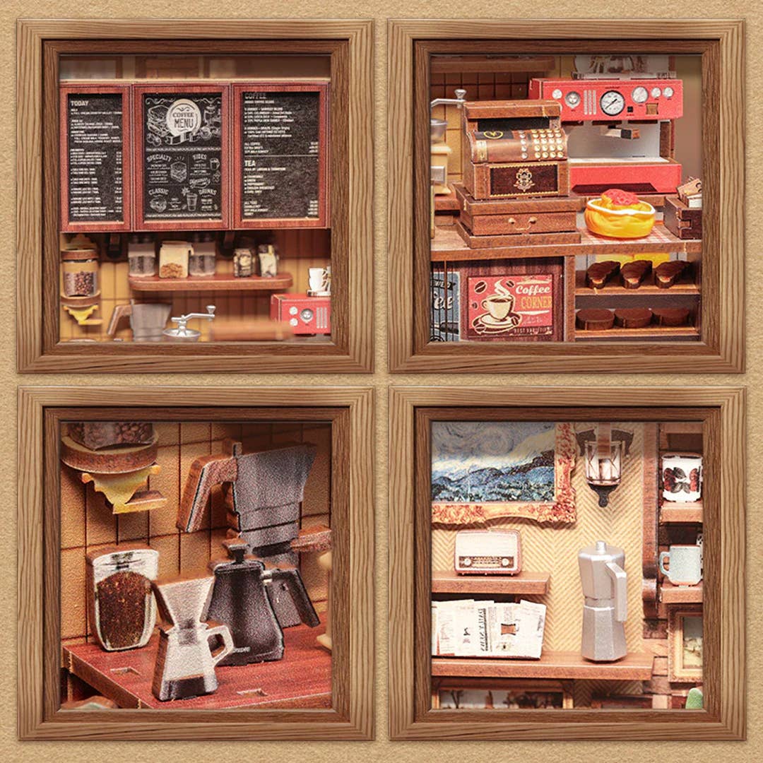 Corner Coffee Shop Book Nook