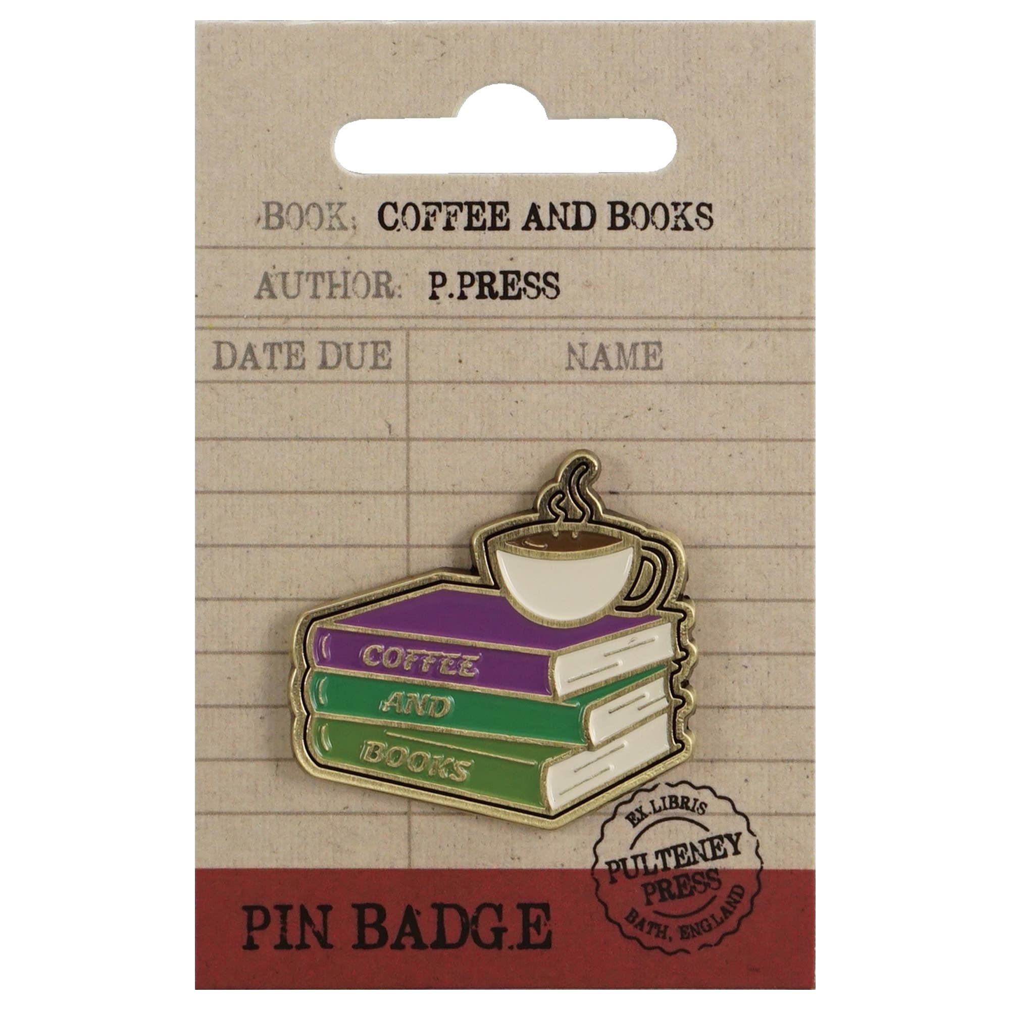 Coffee And Books - Pulteney Press - Enamel Pin