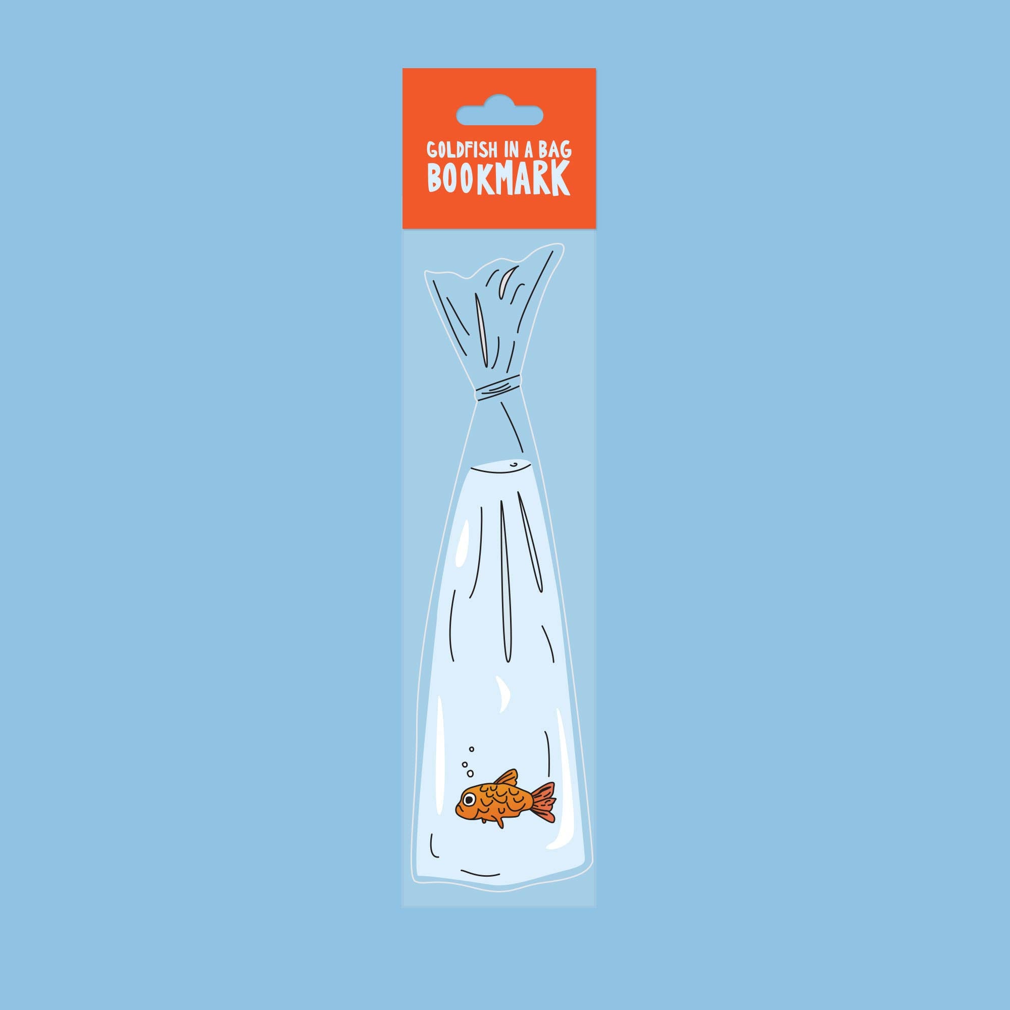 Goldfish in a Bag - Die Cut Bookmark