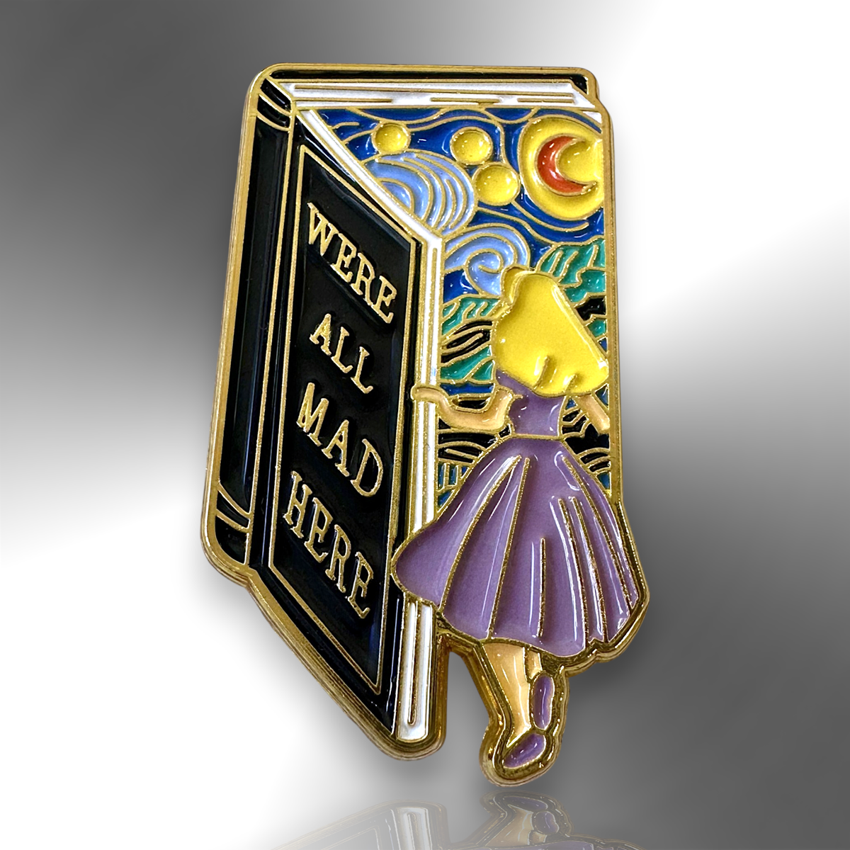 We Are All Mad Here Alice In Wonderland Enamel Pin