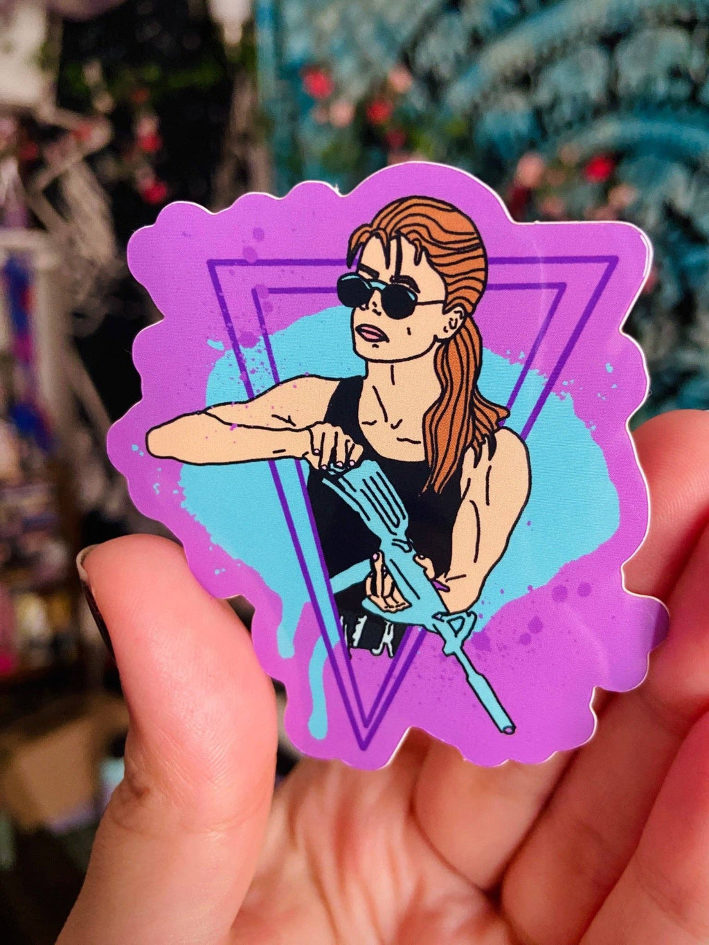 Sarah Connor T2 - Water Bottle Sticker