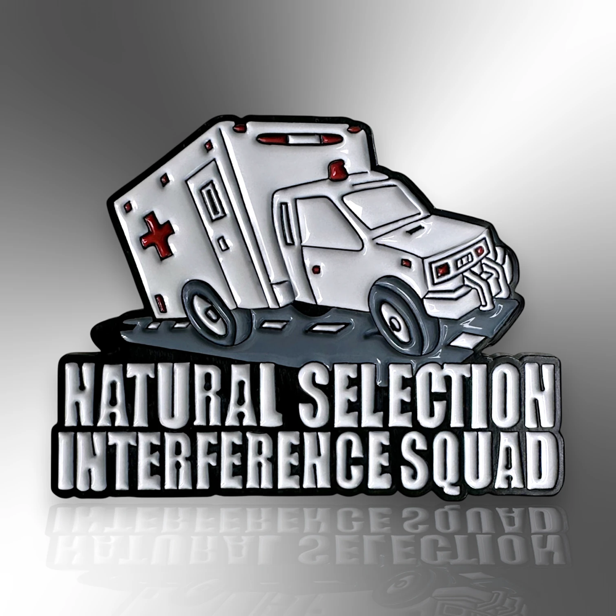 Natural Selection Interference Squad Ambulance Enamel Pin