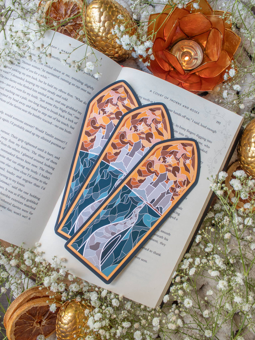 Basgiath Stain Glass Window - Fourth Wing - Bookmark