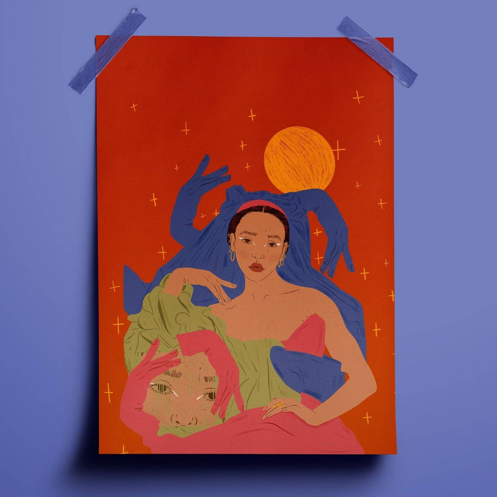 FKA Twigs Surreal Illustration Print