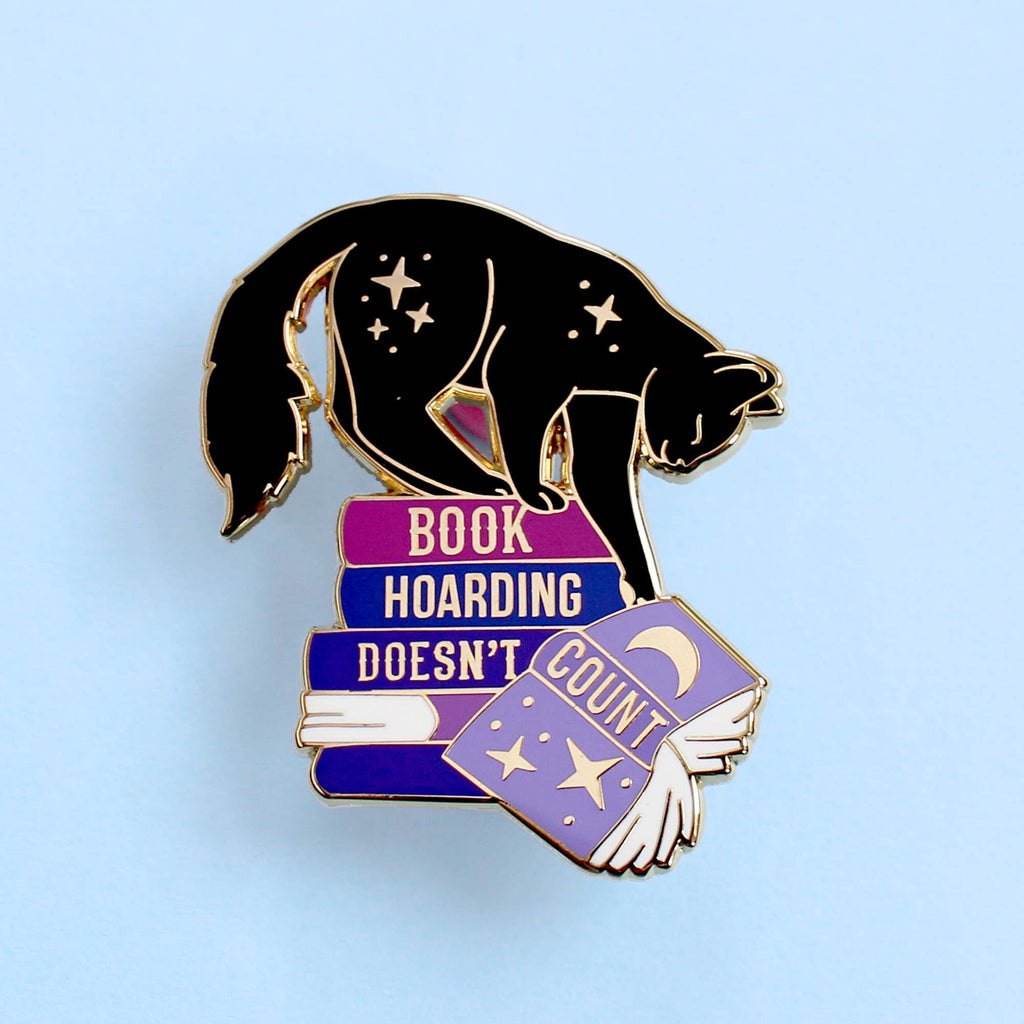 Book Hoarding Doesn’t Count - Enamel Pin