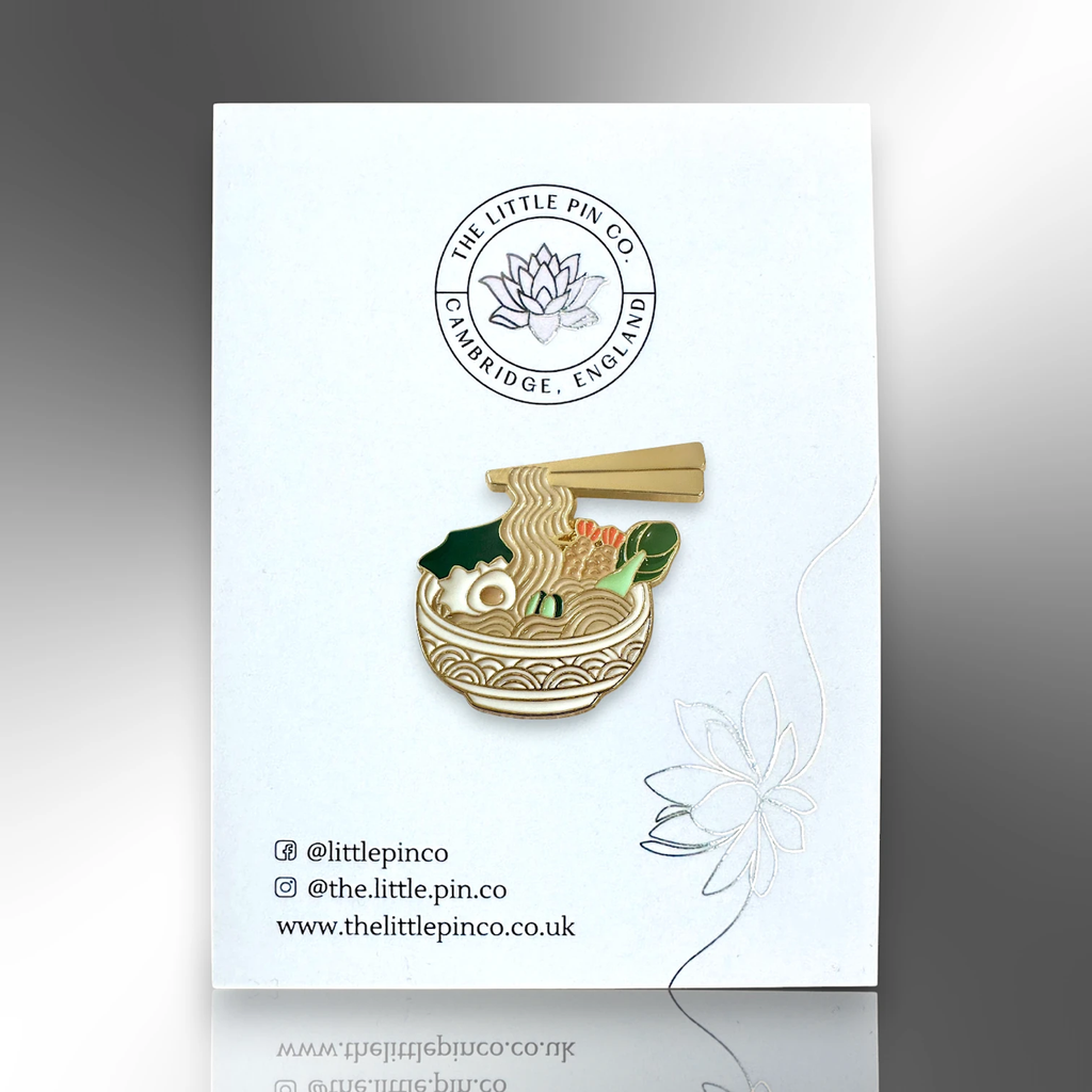 Japanese Ramen Noodles Soup Bowl Enamel Pin