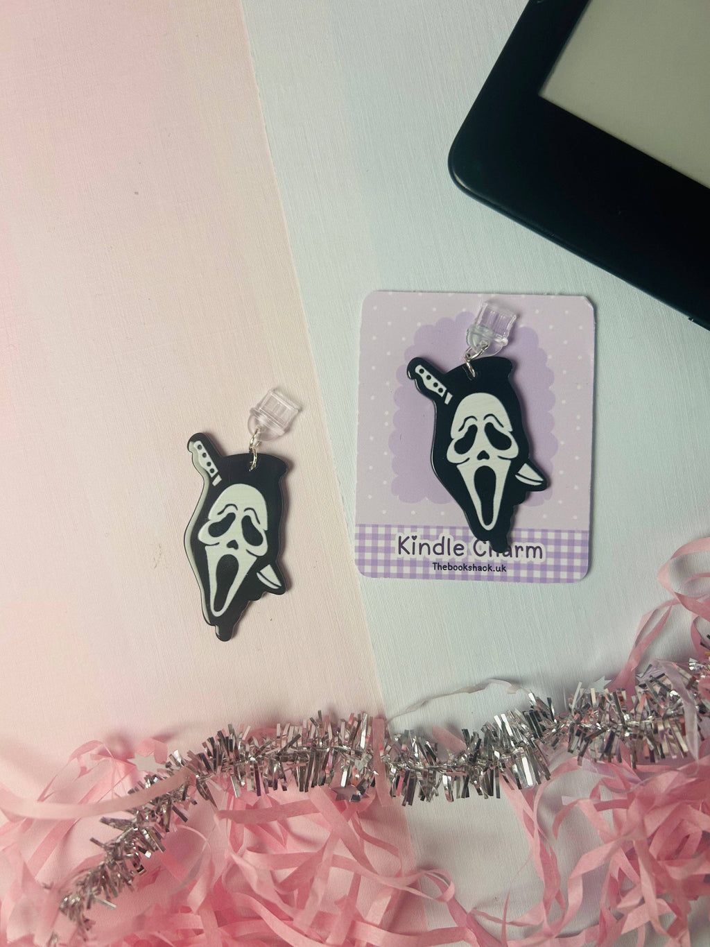Halloween Mask Kindle Charm – USB-C Spooky Dust Plug Accessory