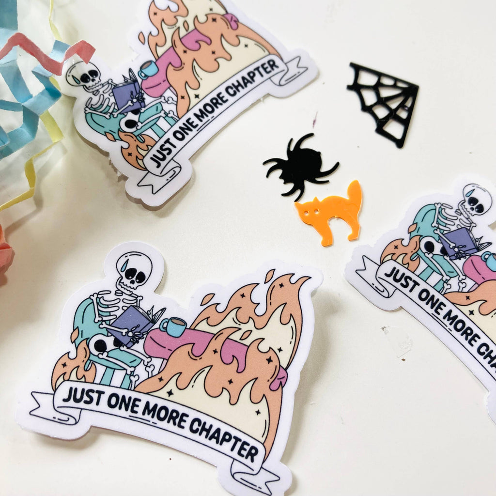 Just One More Chapter - Die Cut Sticker