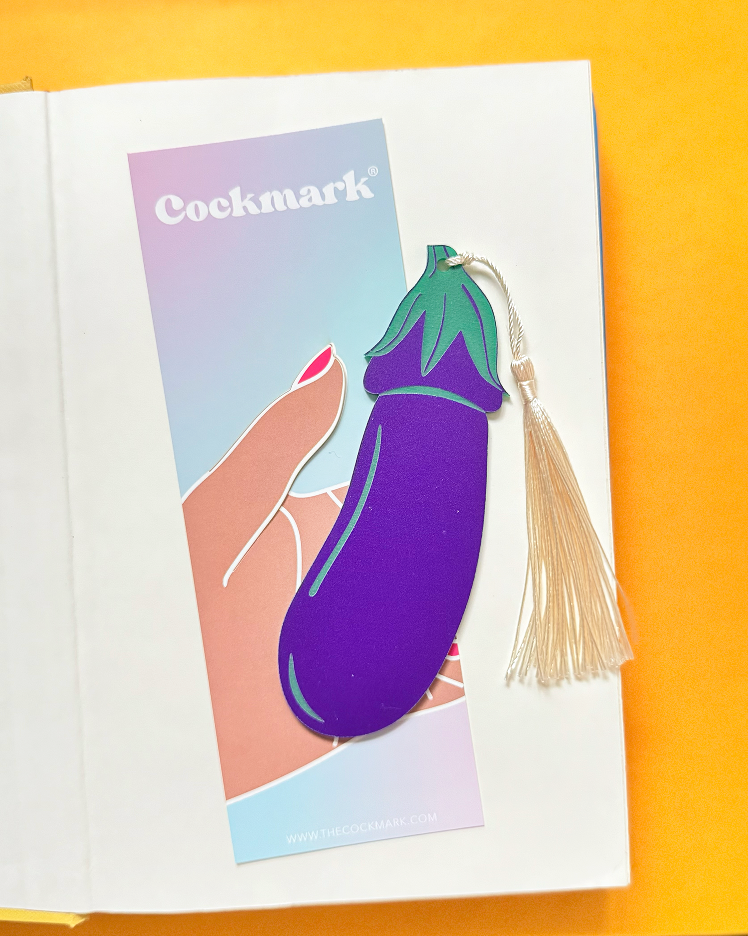 Eggplant Cockmark - Bookmark