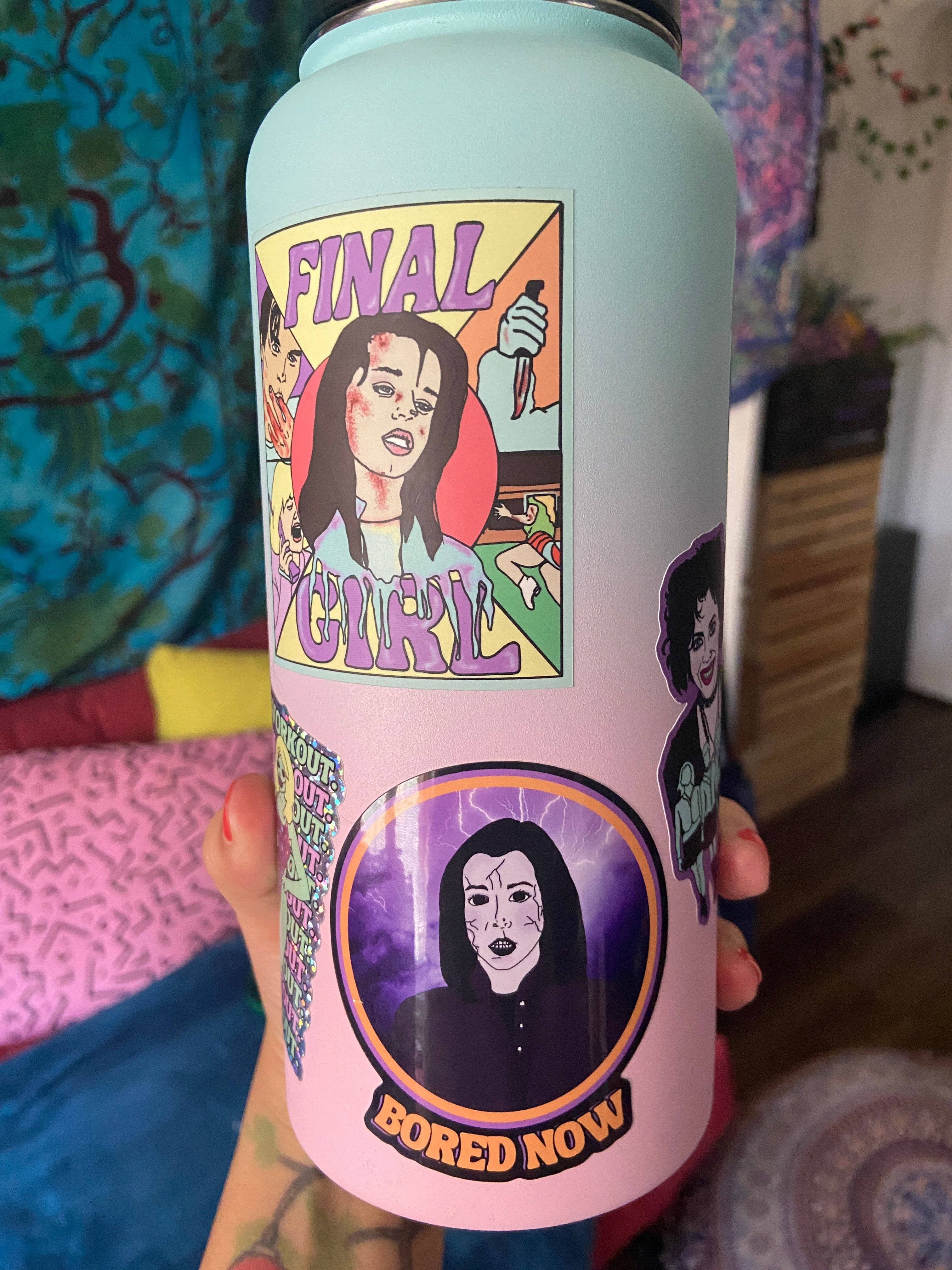 Dark Willow "Bored Now" - Water Bottle Sticker