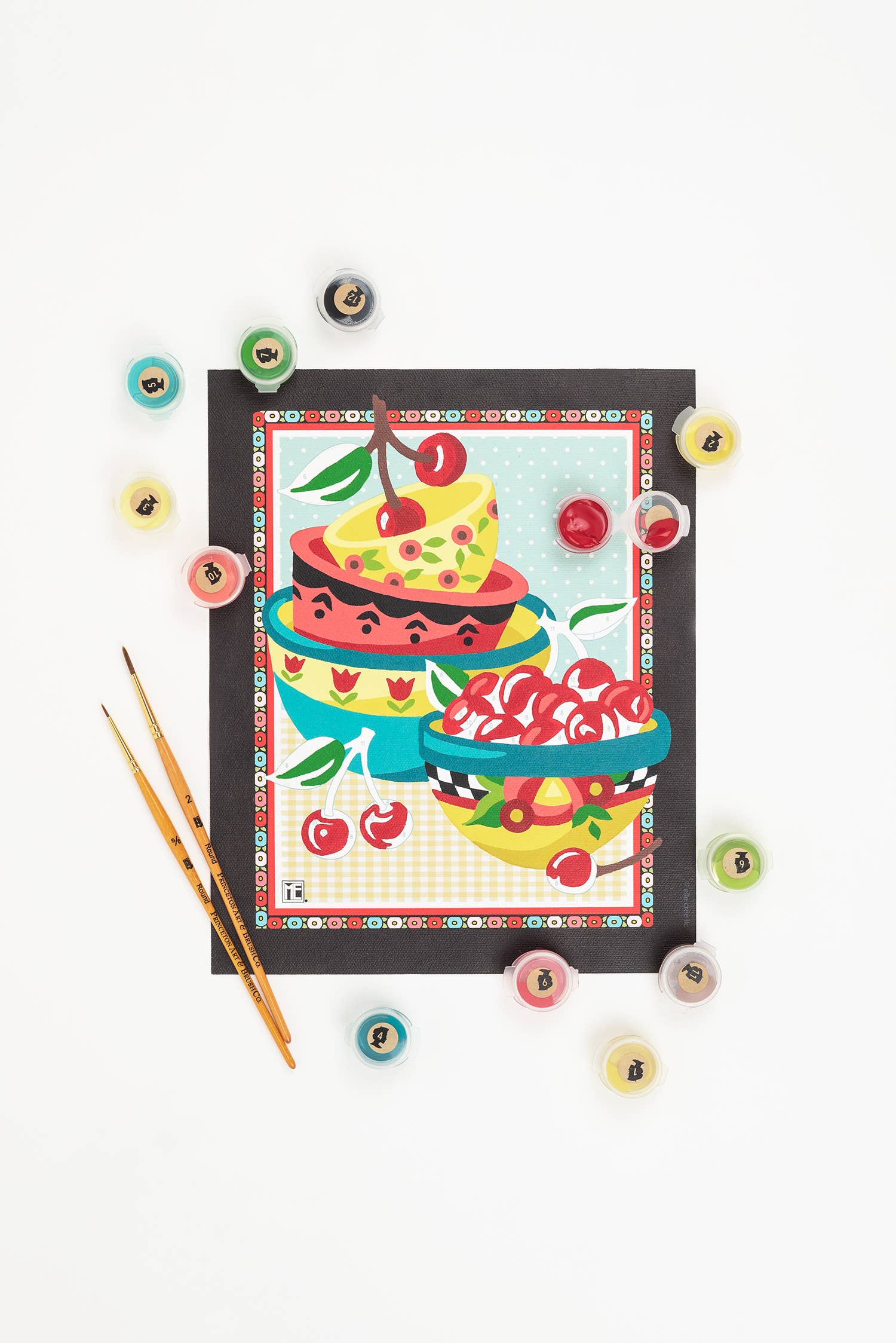 Mary's Cherries Mary Engelbreit Paint-by-Number Kit