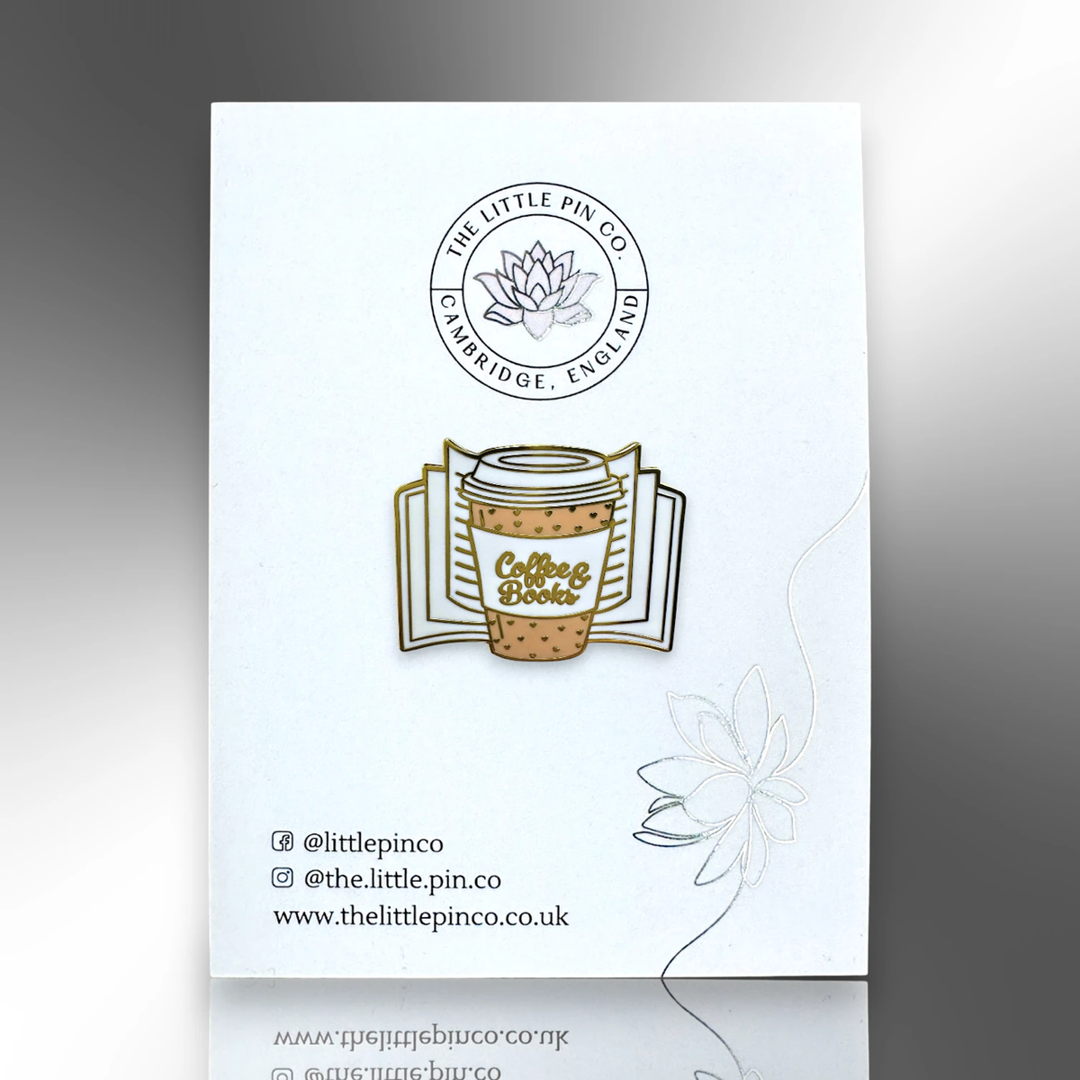 Coffee And Books Hard Enamel Pin Badge
