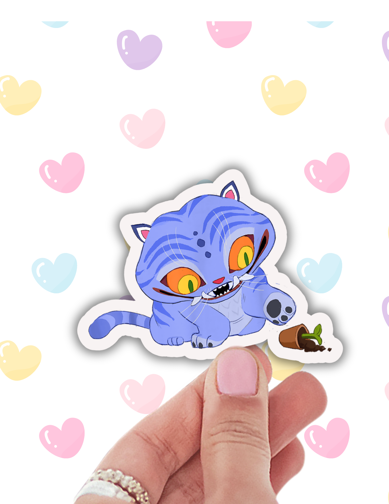 K Pop Demon Hunters - Kawaii Tiger  - Laptop Sticker
