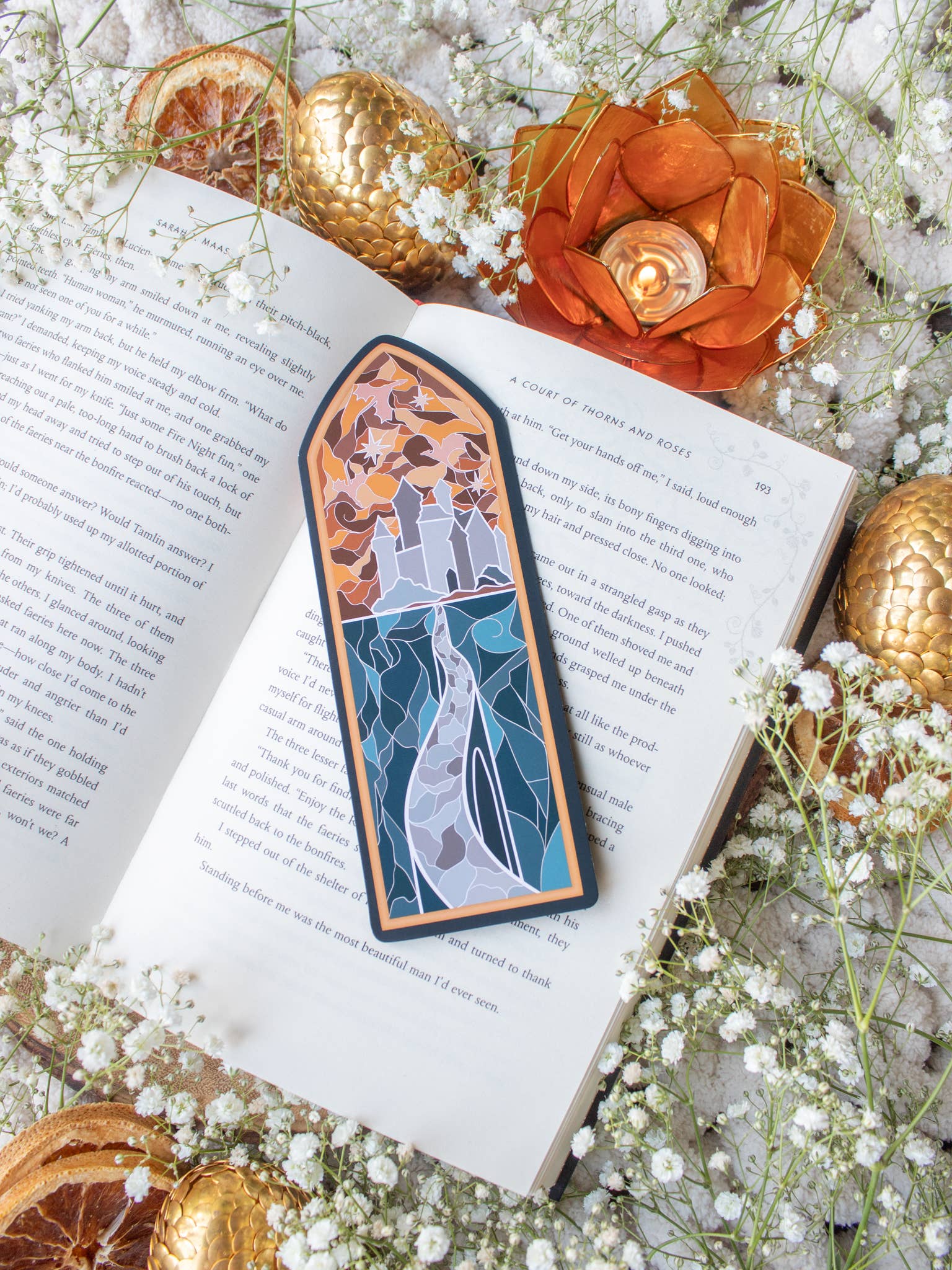 Basgiath Stain Glass Window - Fourth Wing - Bookmark