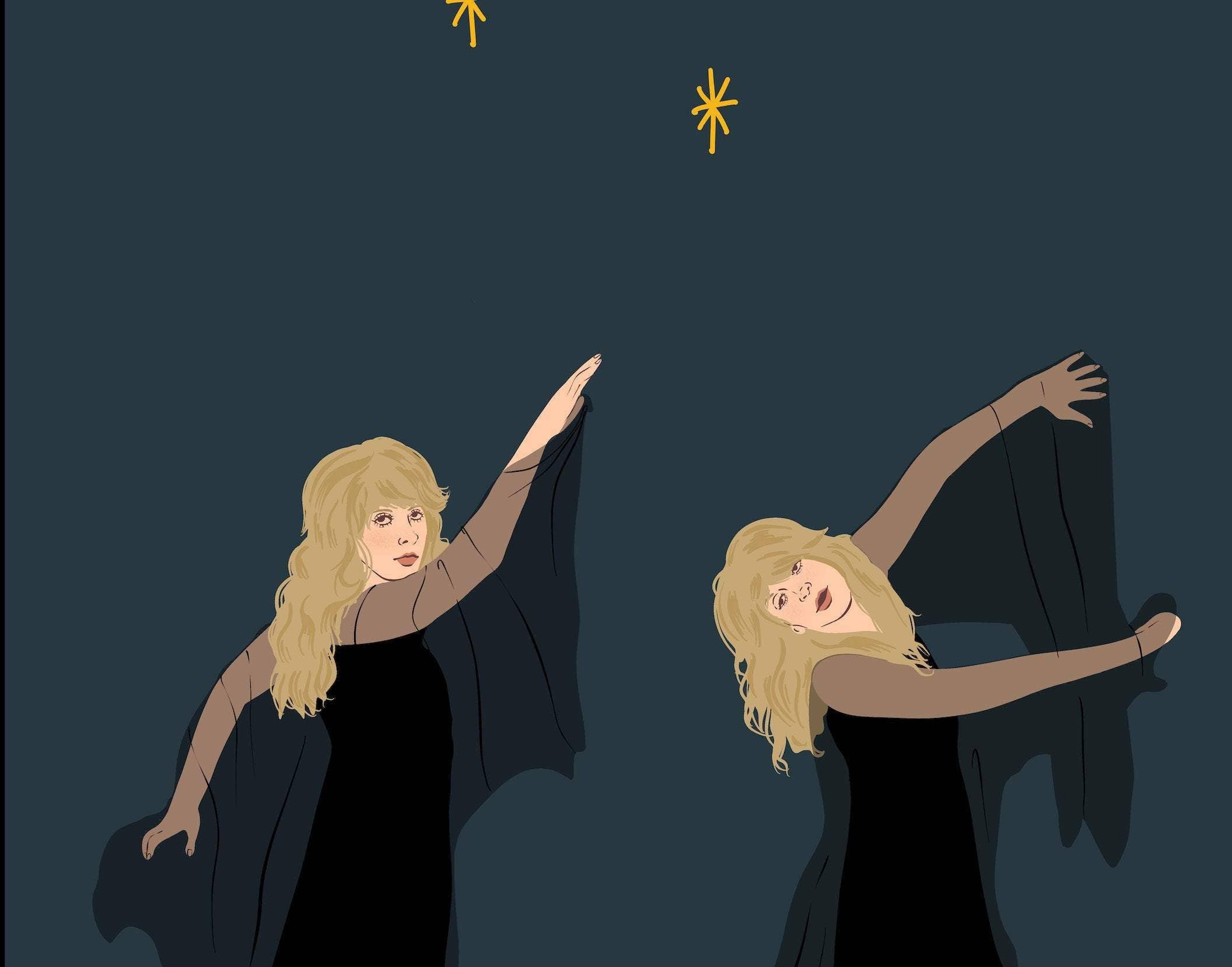Stevie Nicks Dancing Art Print