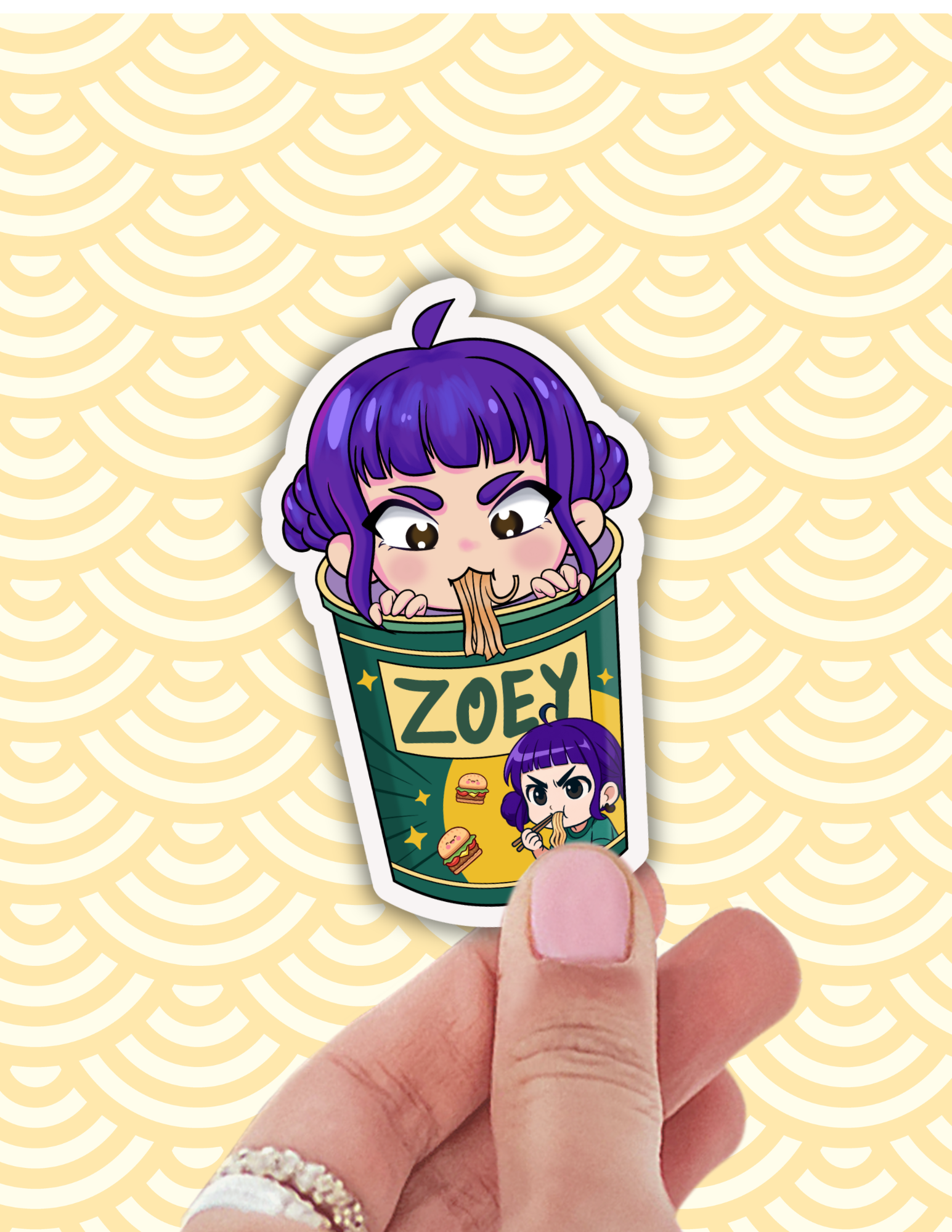 K Pop Demon Hunters - Zoe  - Laptop Sticker