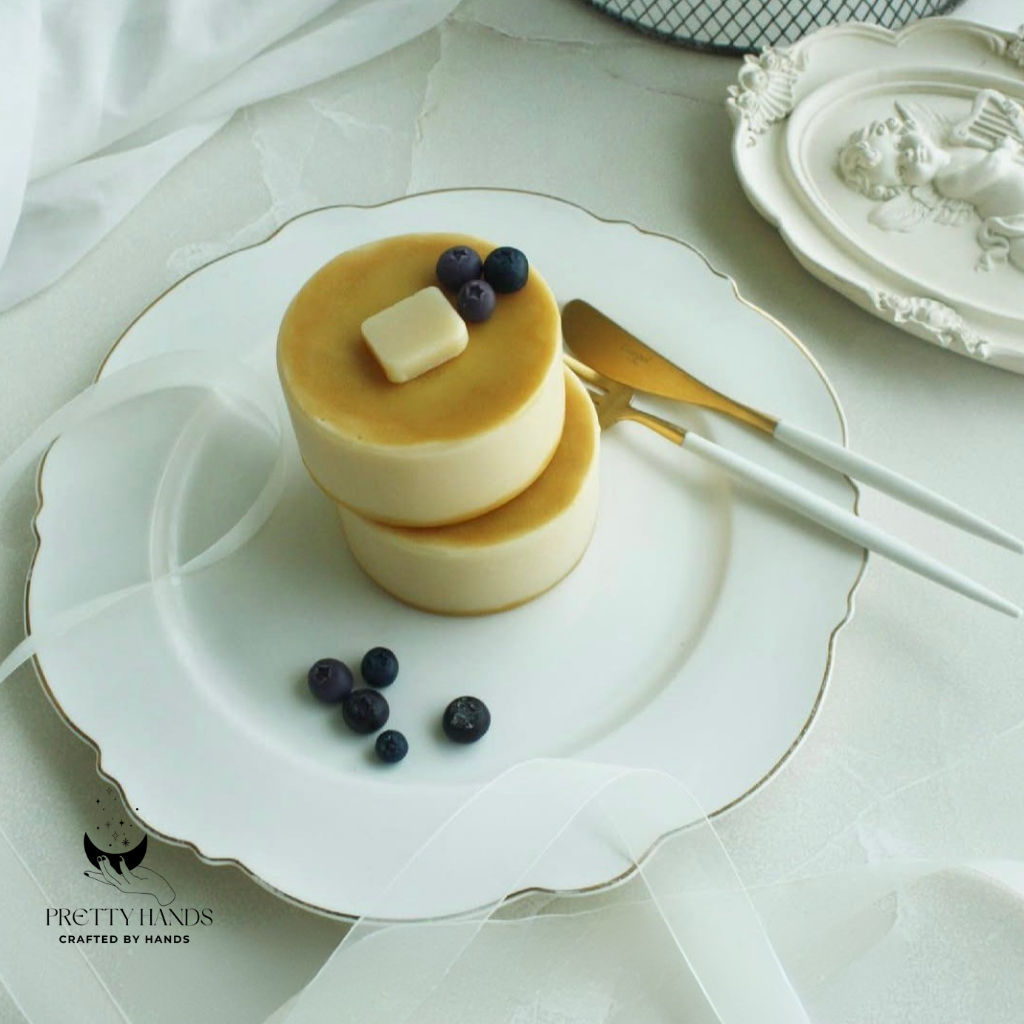A Set Of Handmade Pancake Candles | Handmade Candle