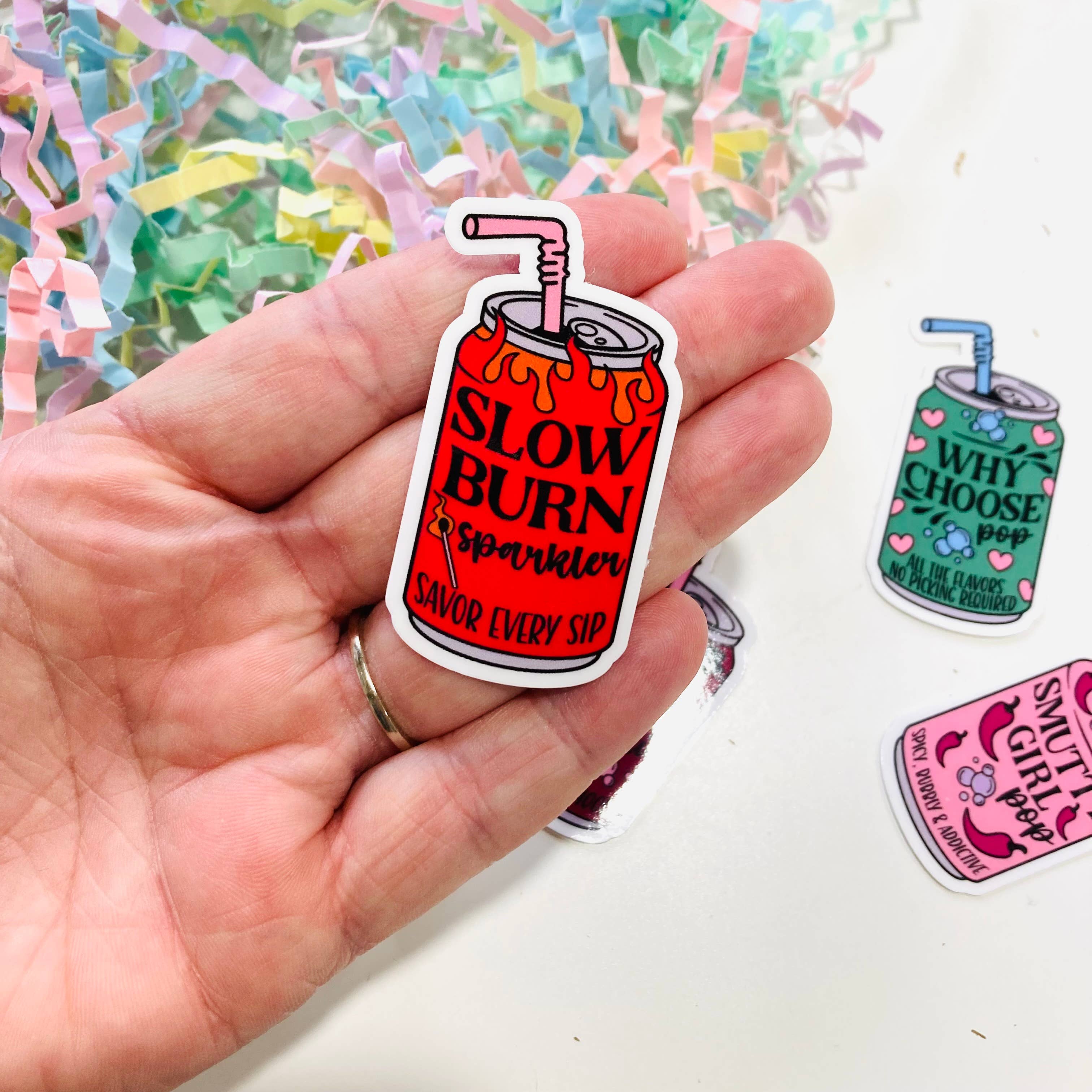 Smutty Girl Soda Pop Can - Die Cut Sticker