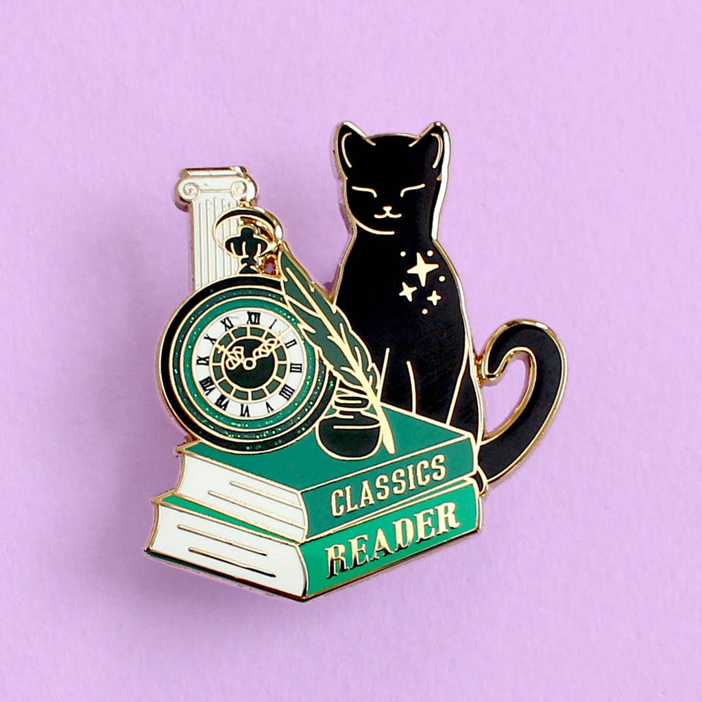 Classics Reader Cat - Enamel Pin